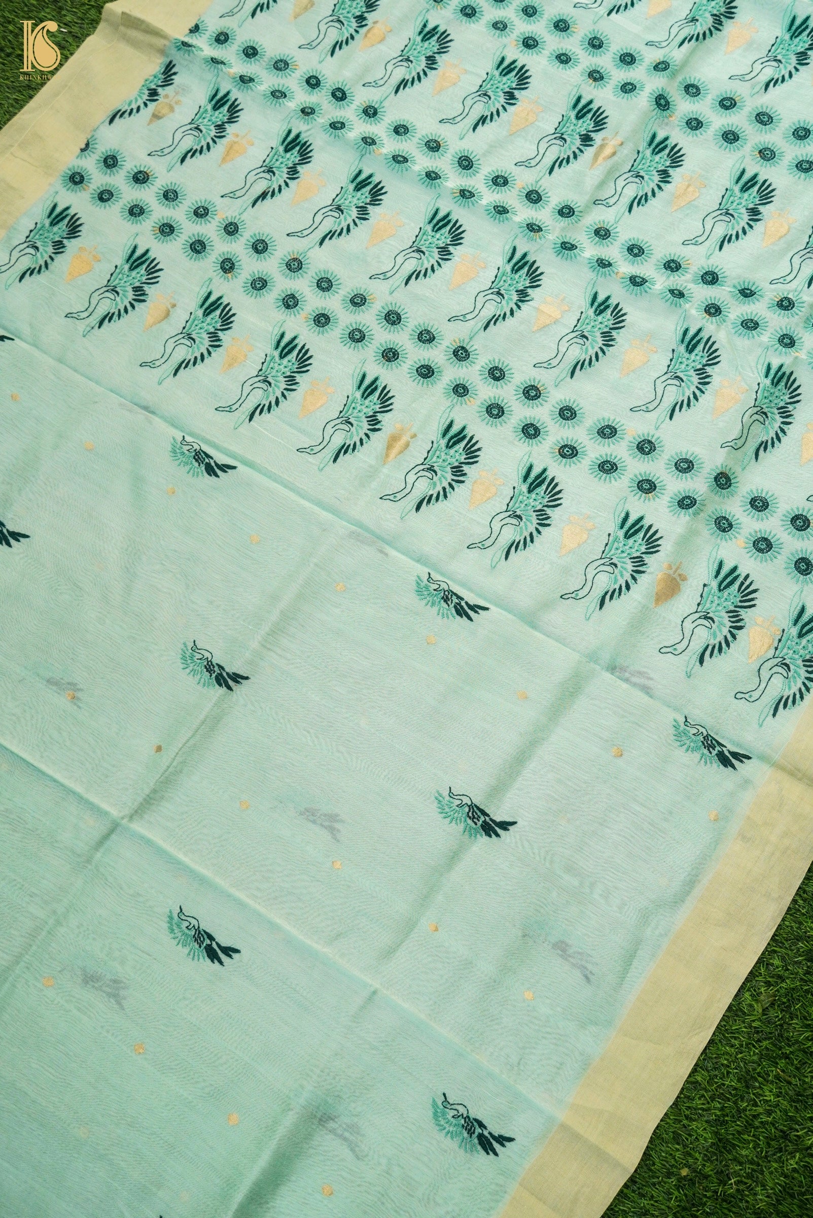 Chikankari Pure Chanderi Saree