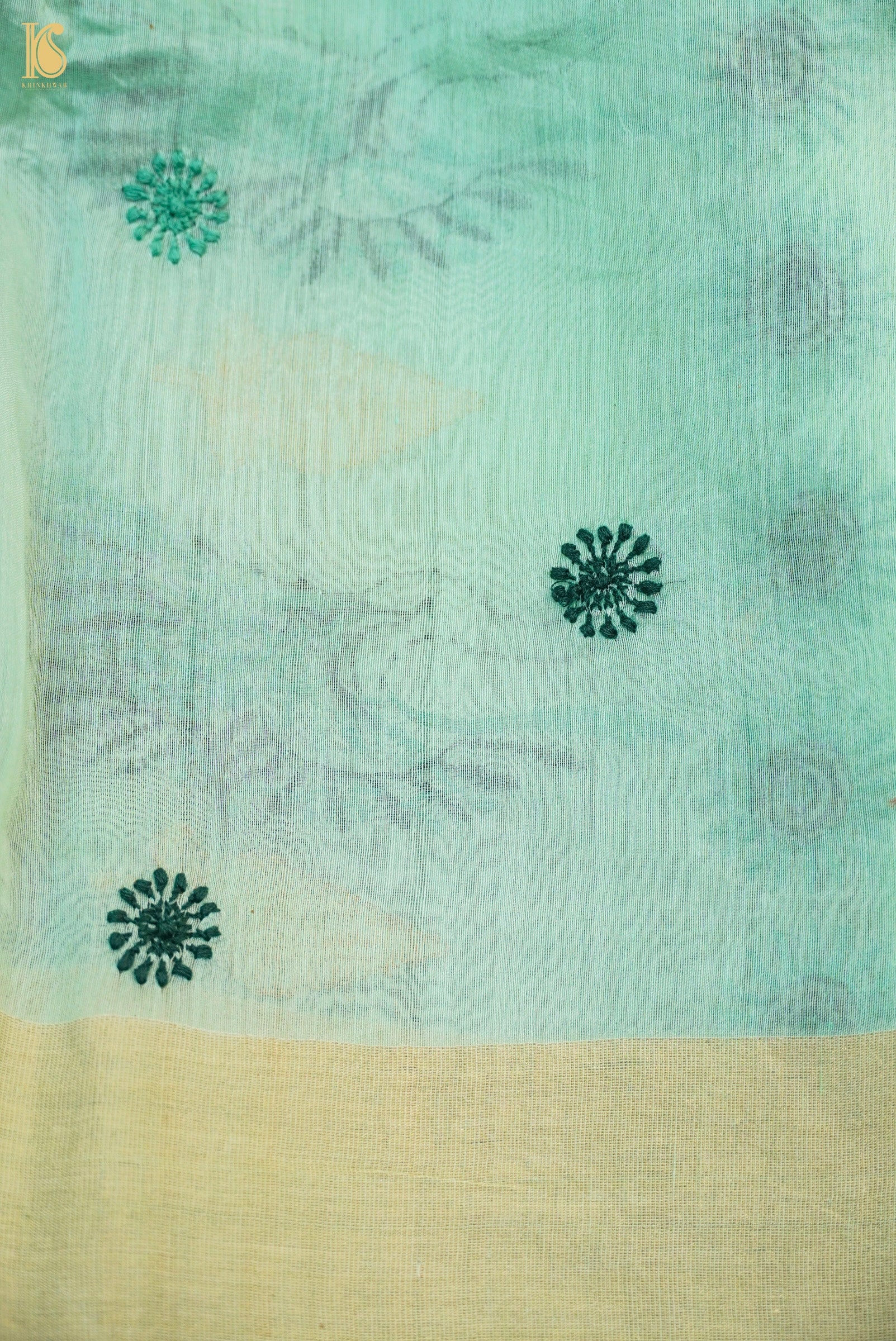 Chikankari Pure Chanderi Saree