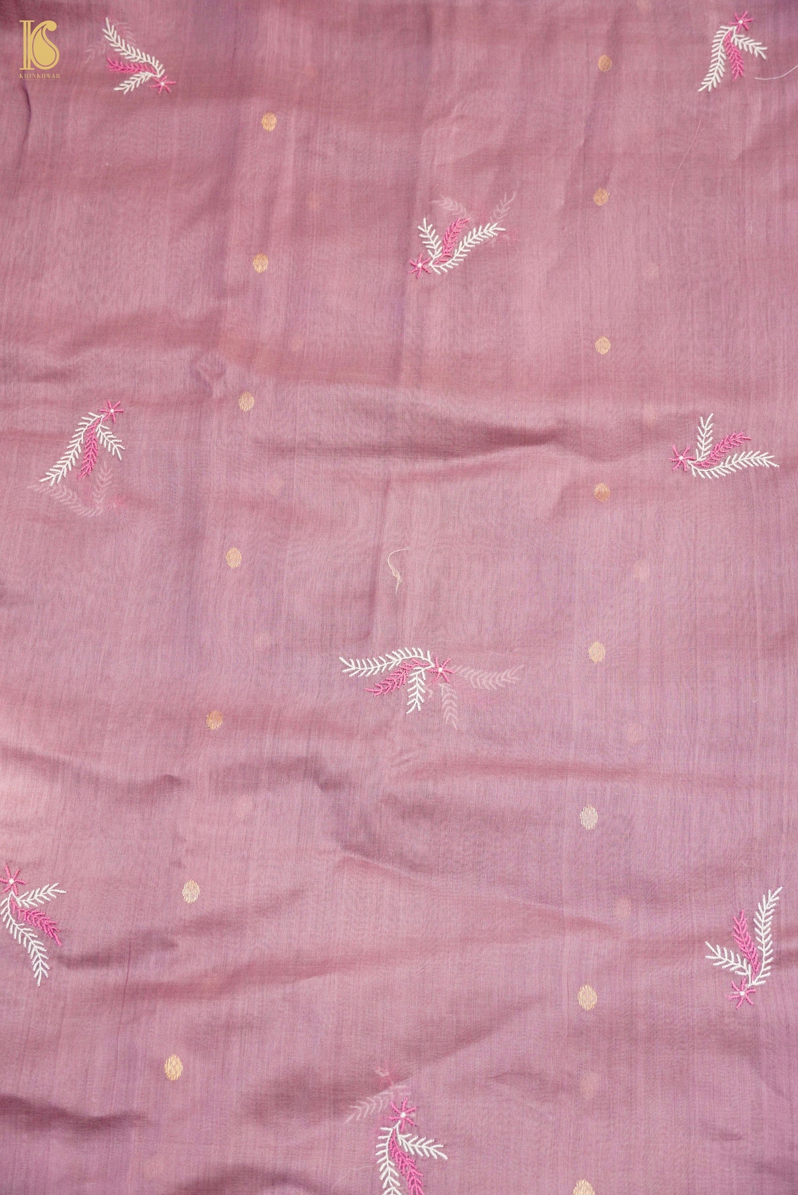 Chikankari Pure Chanderi Saree