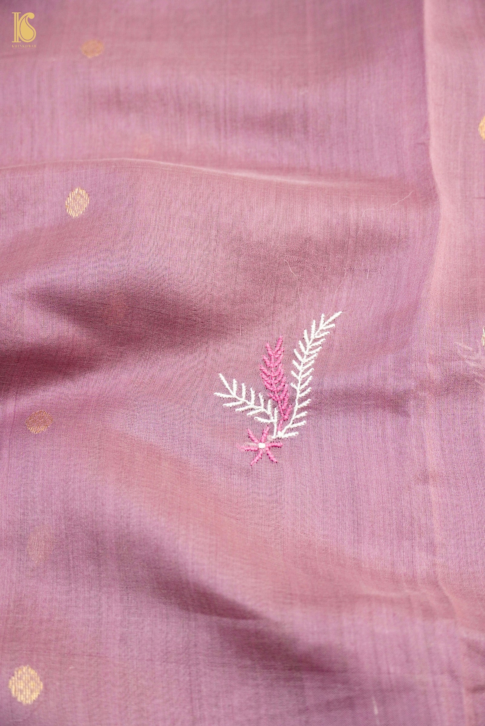 Chikankari Pure Chanderi Saree