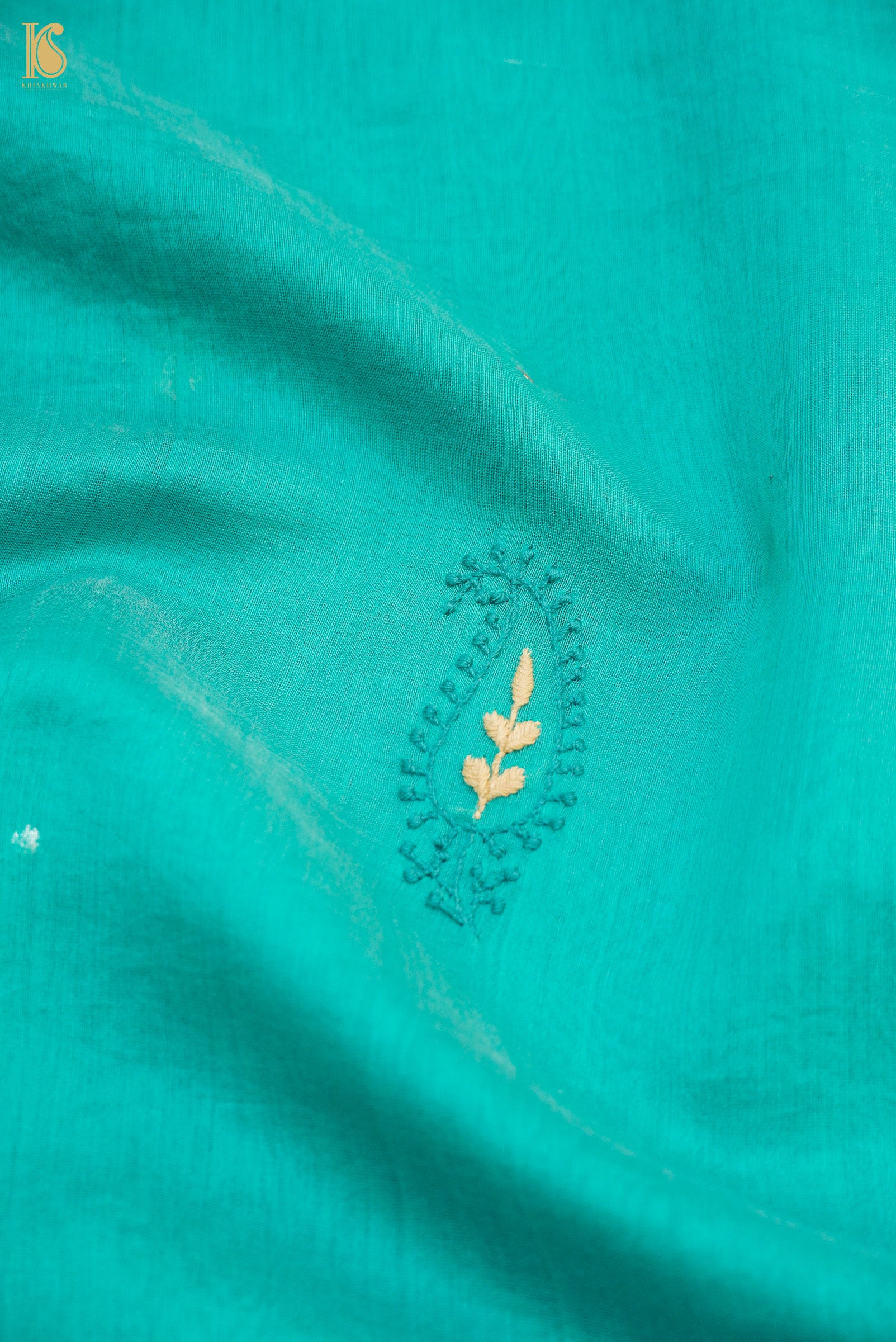 Chikankari Pure Tissue Chanderi Saree