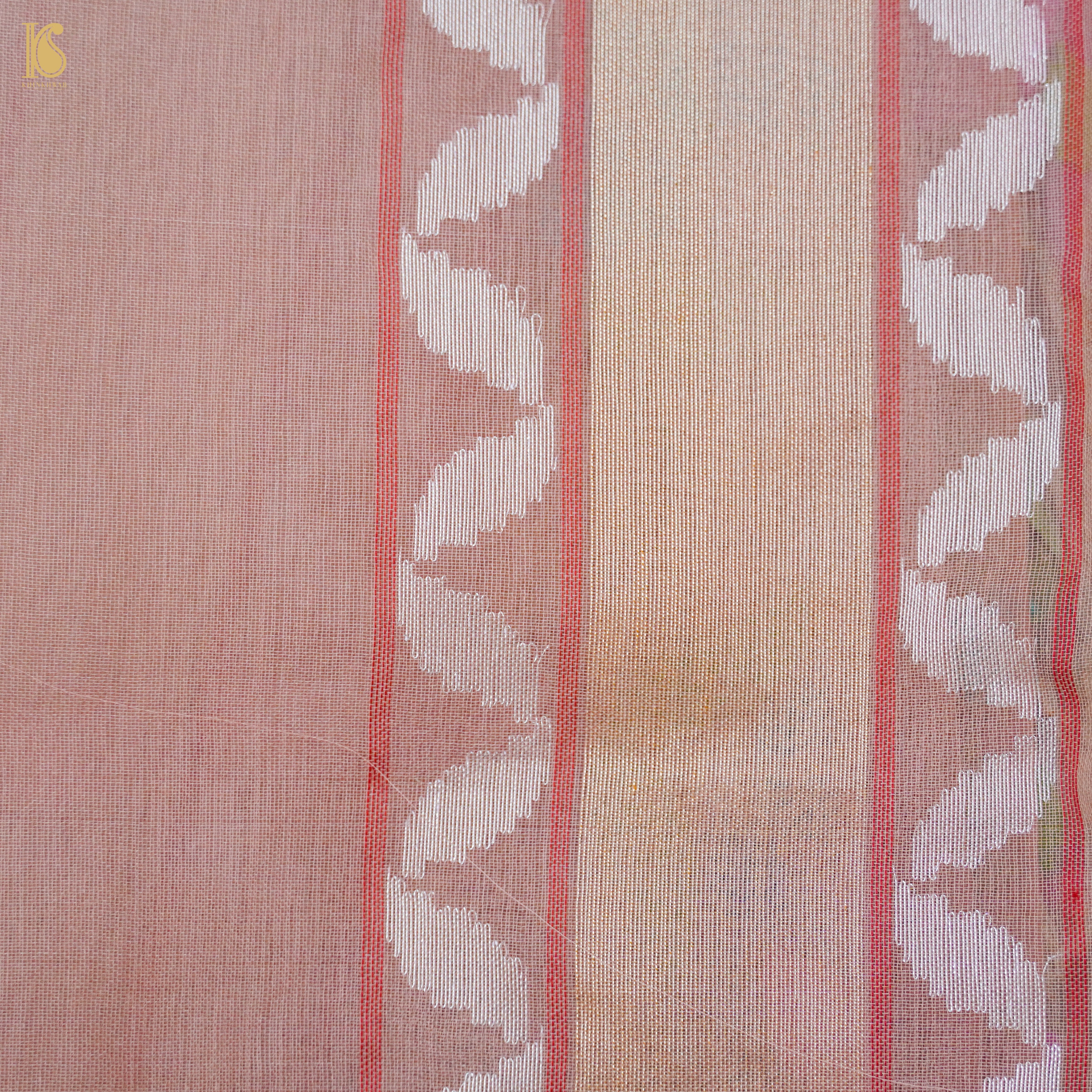Handloom Banarasi Real Silver Zari Cotton Saree