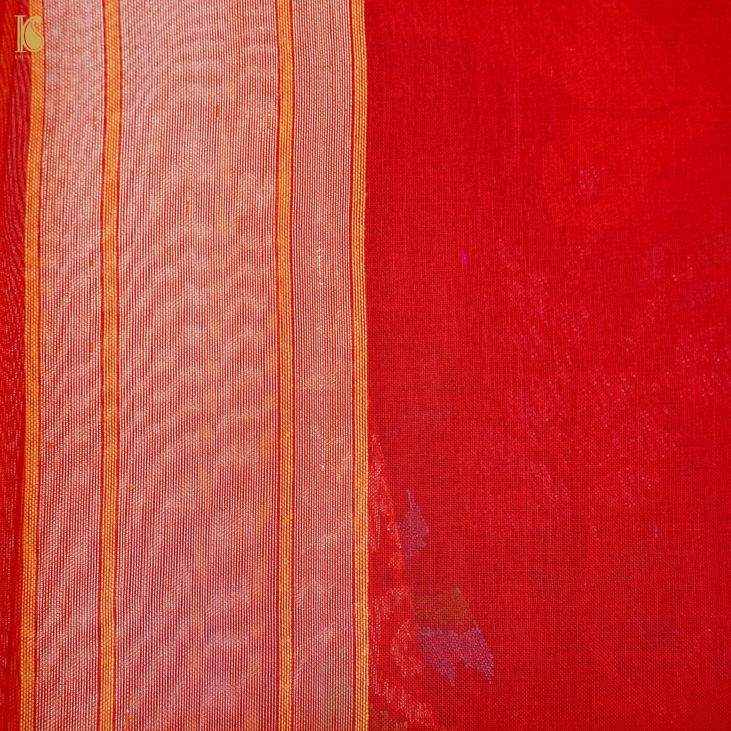 Handloom Banarasi Real Silver Zari Rakhatmbari Cotton Saree