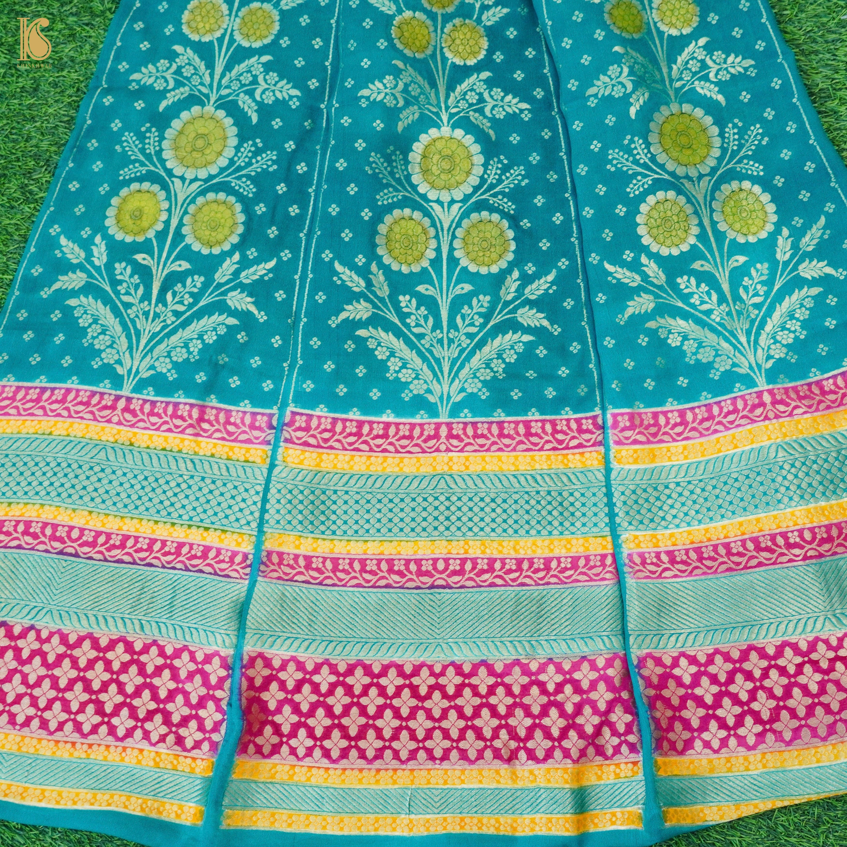 Banarasi Georgette Kalidar Lehenga