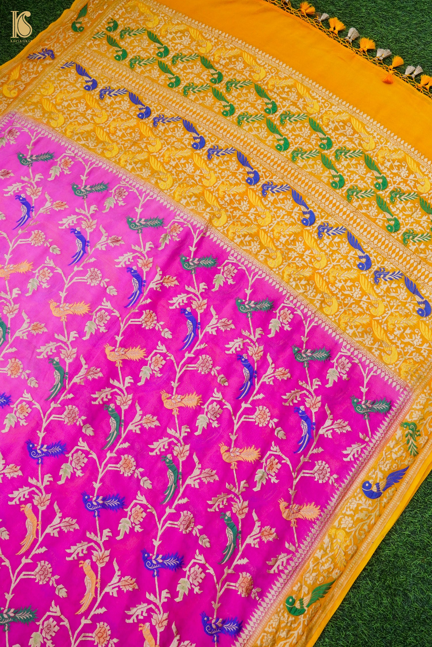 Banarasi Georgette Meenakari Birds Dupatta