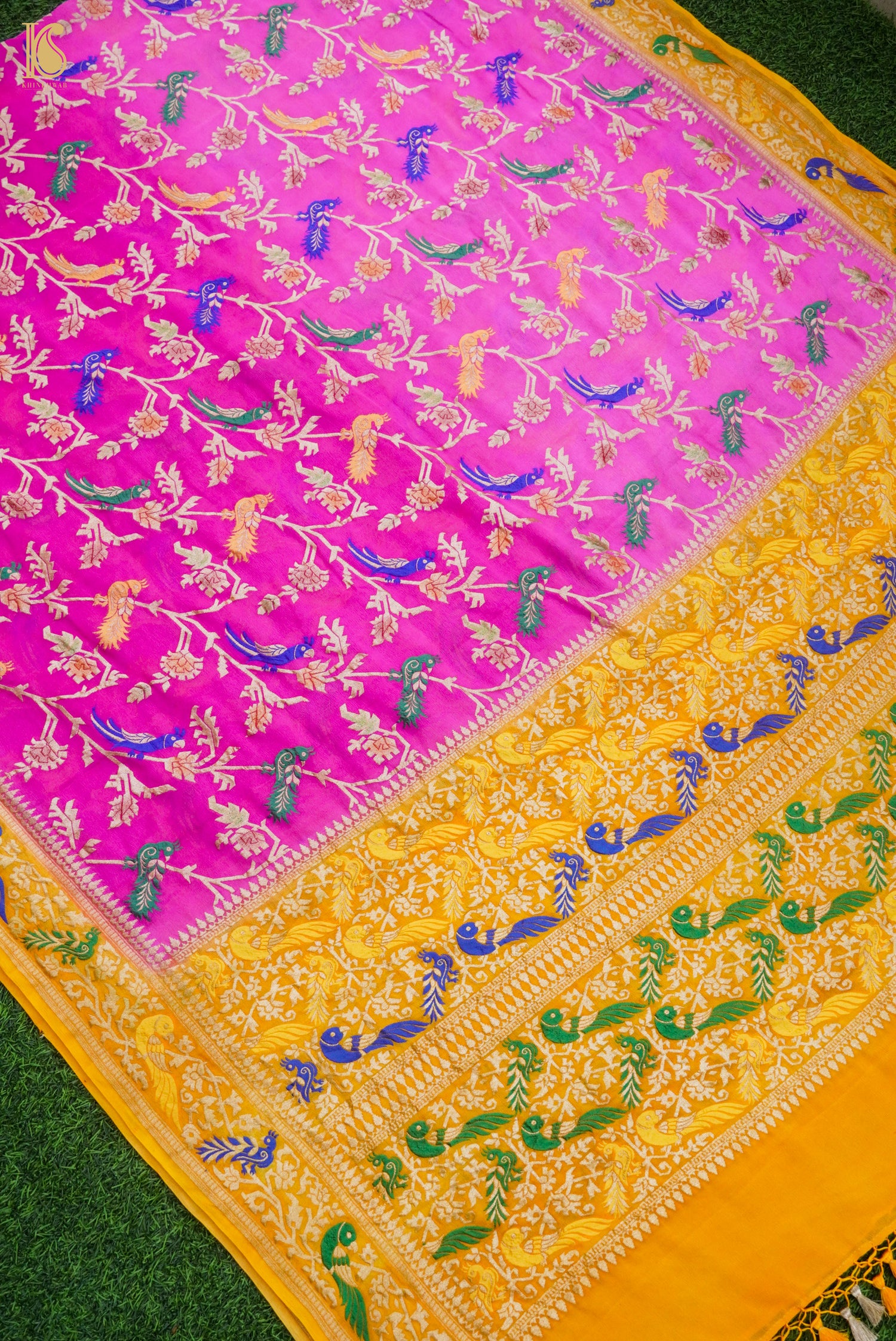 Banarasi Georgette Meenakari Birds Dupatta