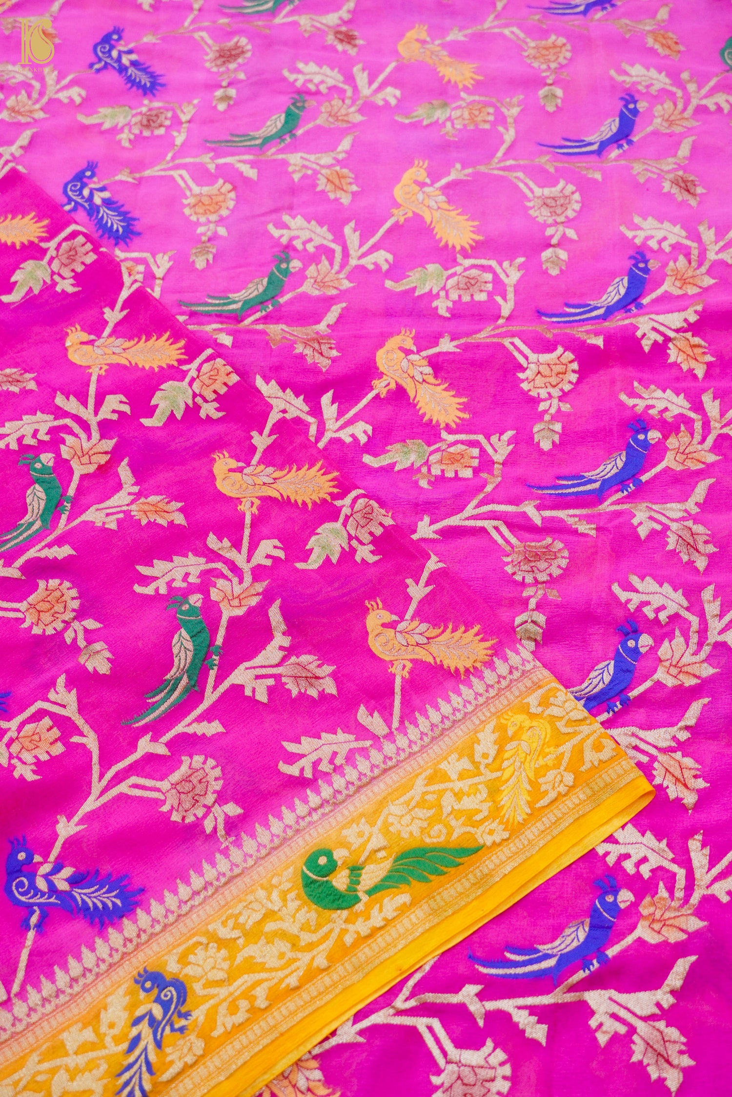 Banarasi Georgette Meenakari Birds Dupatta