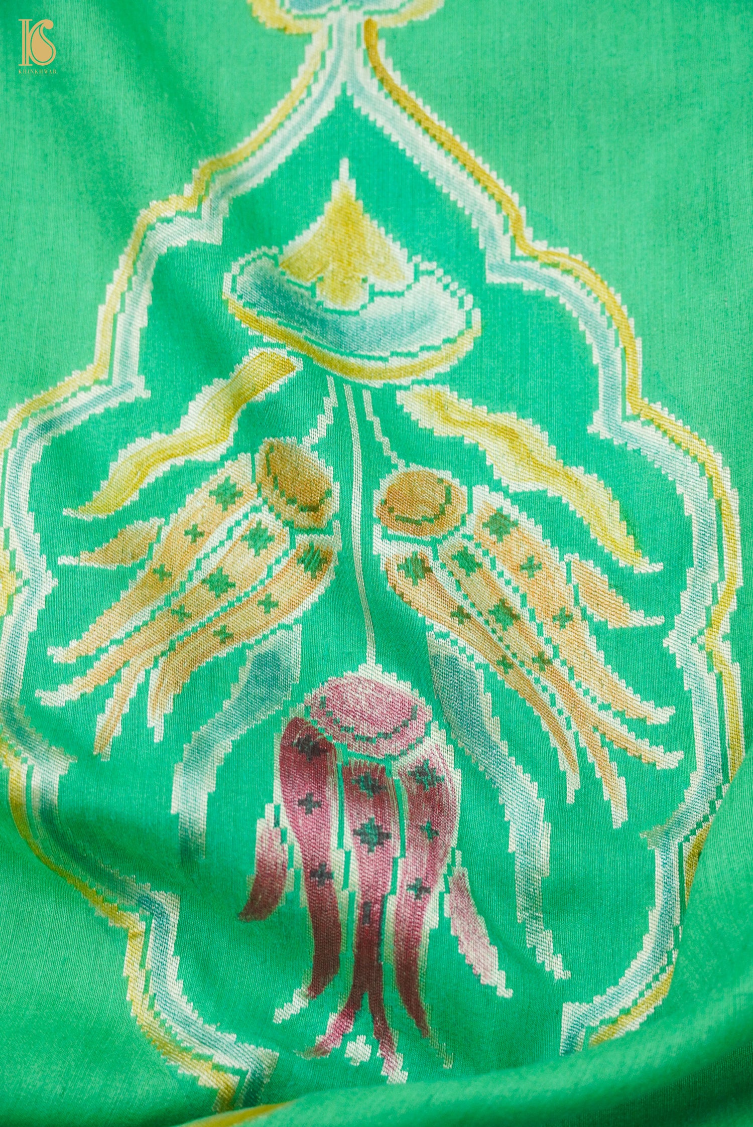 Tussar Georgette Handloom Banarasi Turkish Saree