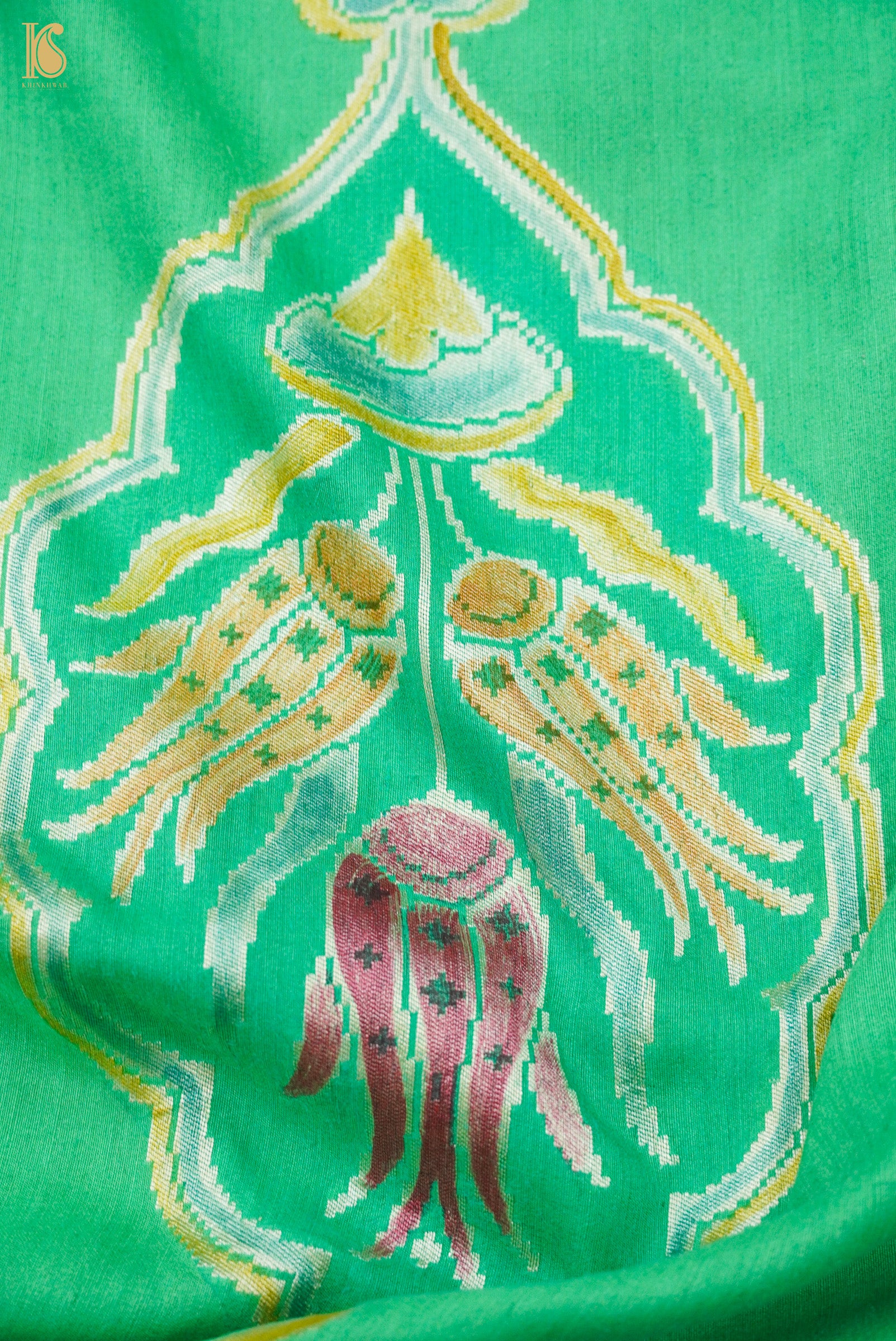 Tussar Georgette Handloom Banarasi Turkish Saree