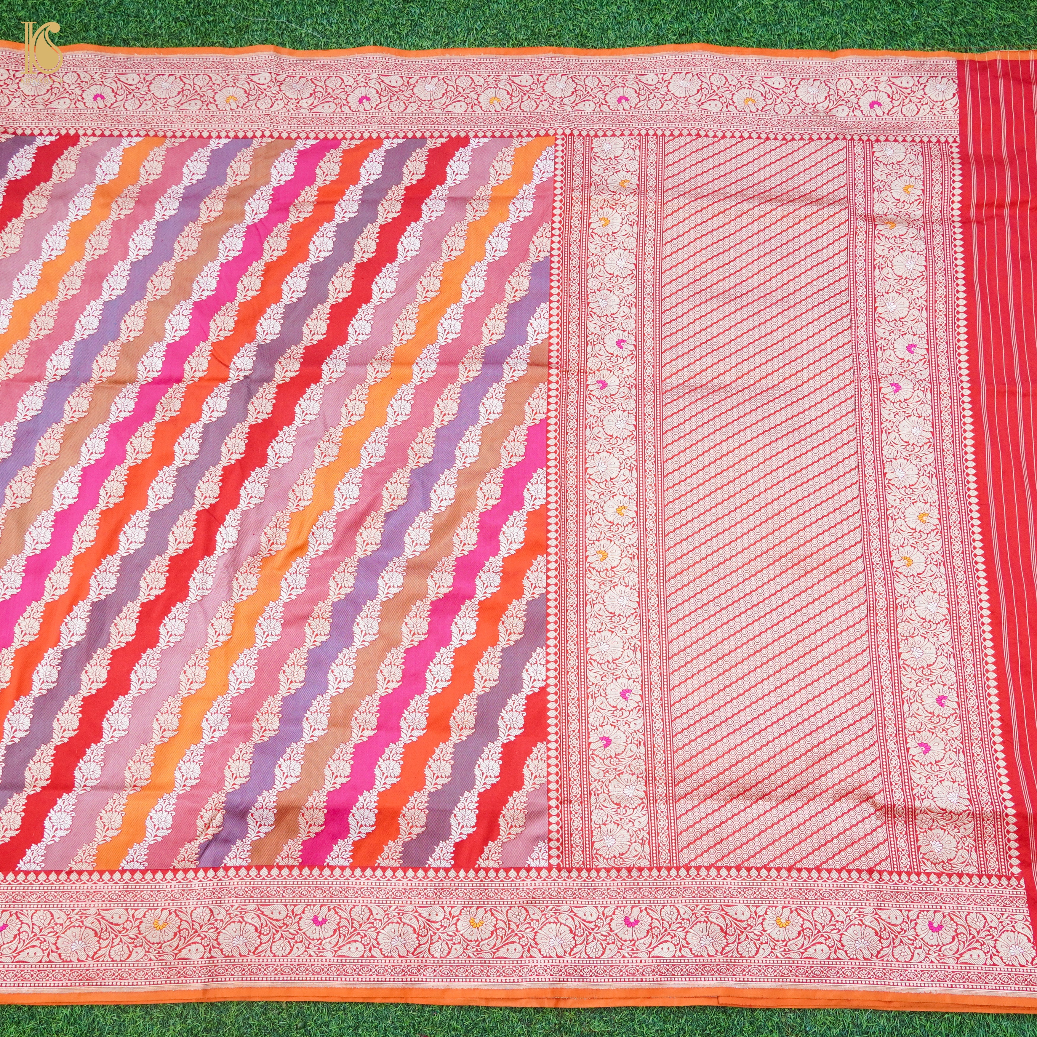Handloom Banarasi Rangkat Silk Saree
