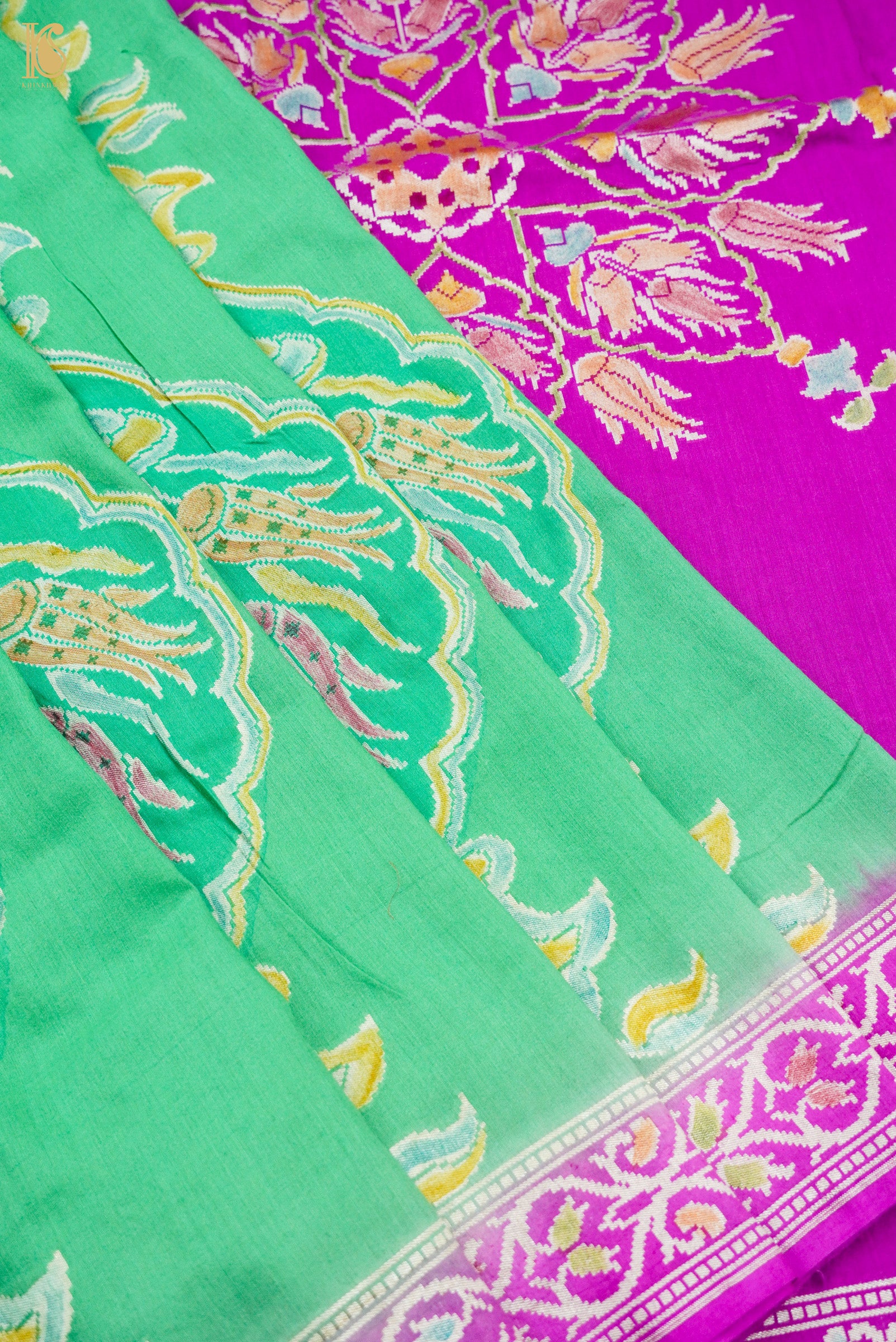 Tussar Georgette Handloom Banarasi Turkish Saree
