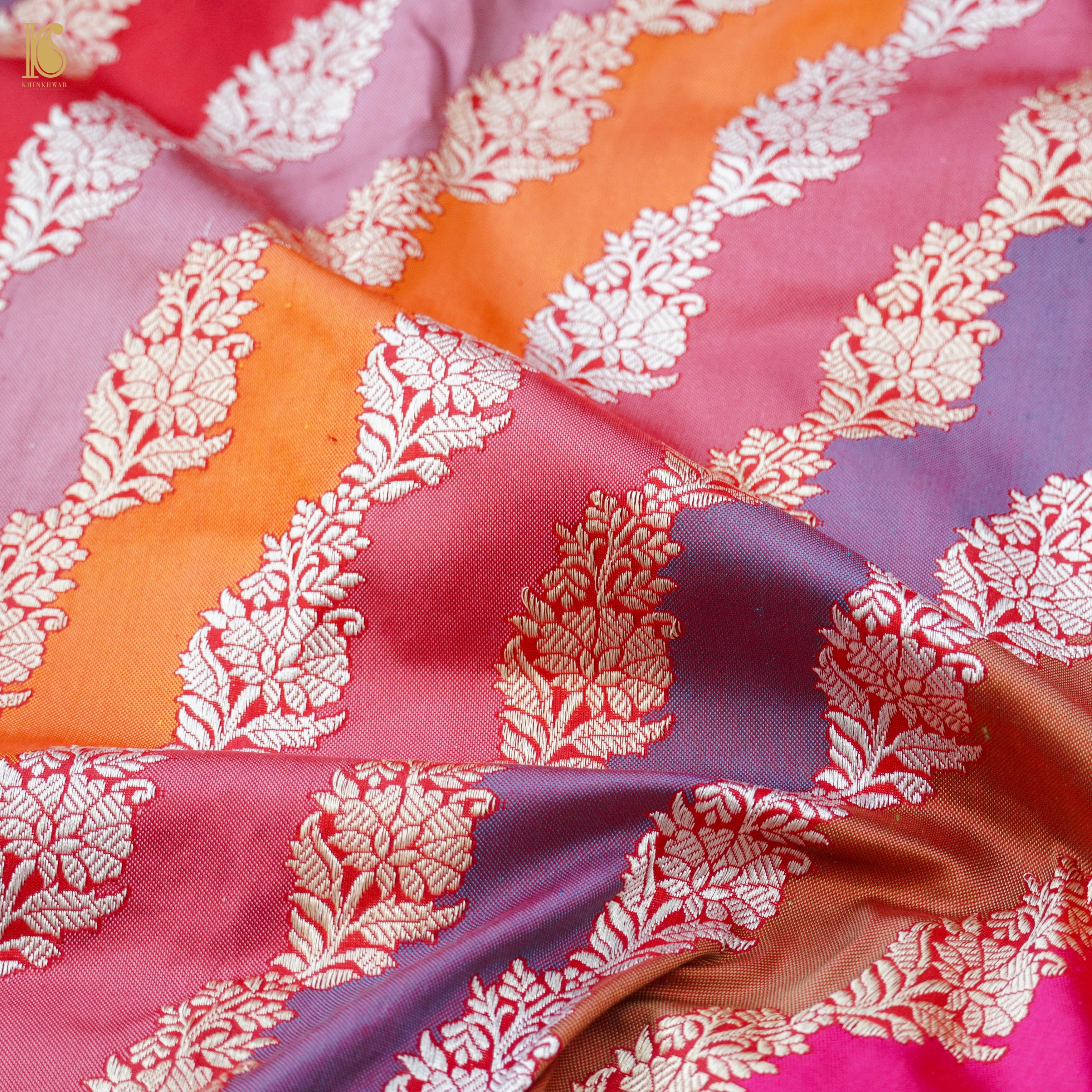 Handloom Banarasi Rangkat Silk Saree