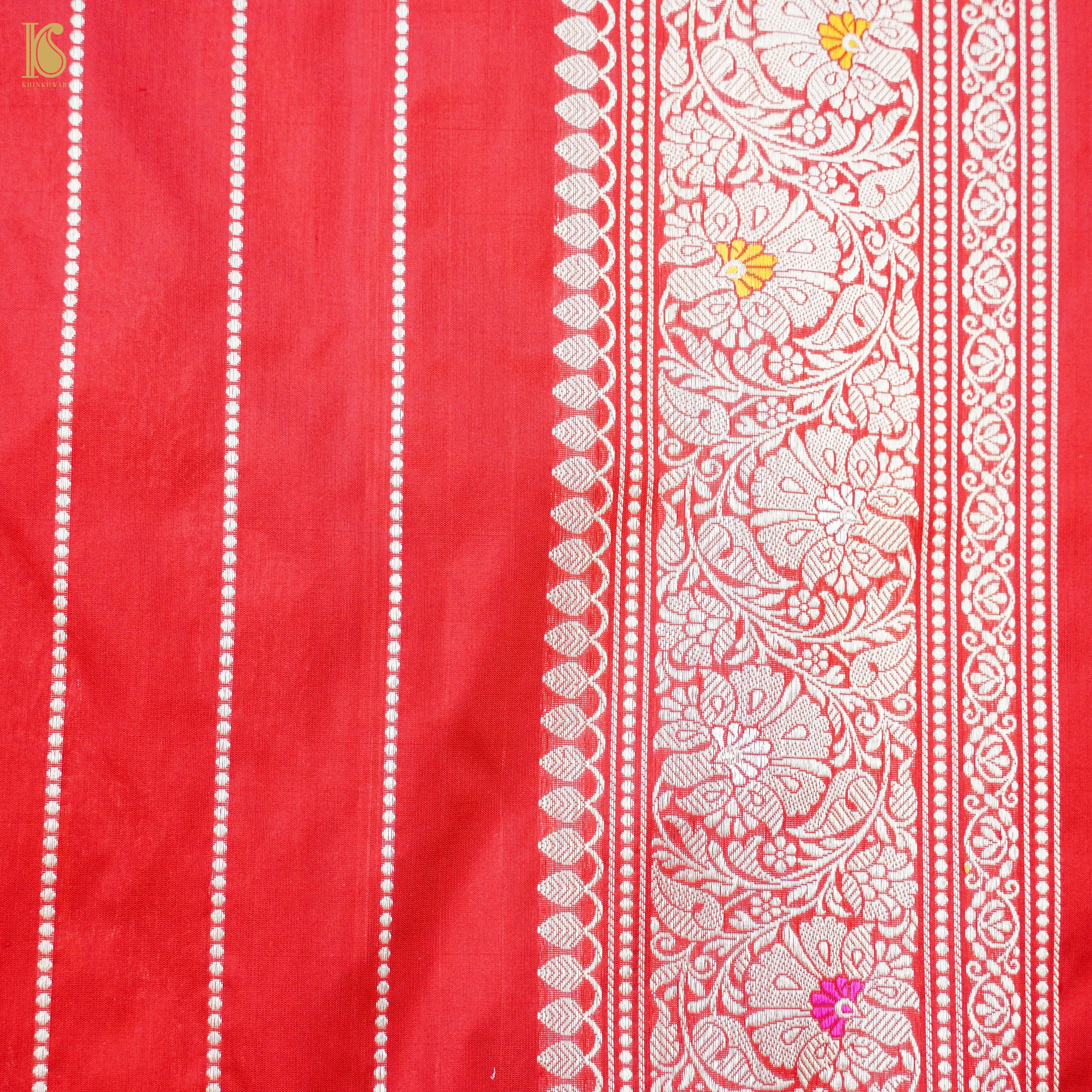 Handloom Banarasi Rangkat Silk Saree