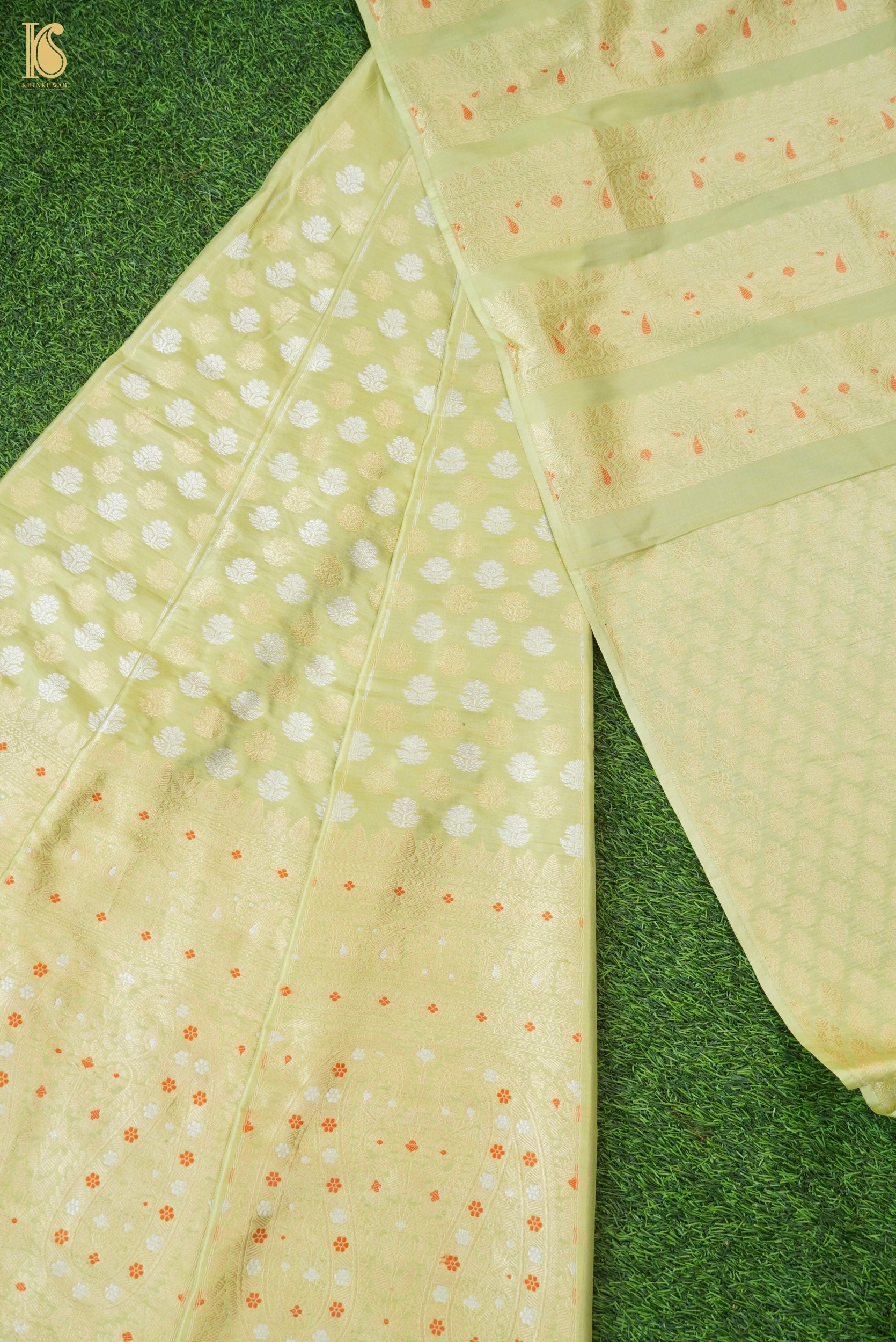 Handloom Banarasi Katan Silk Kalidar Kairavi Lehenga