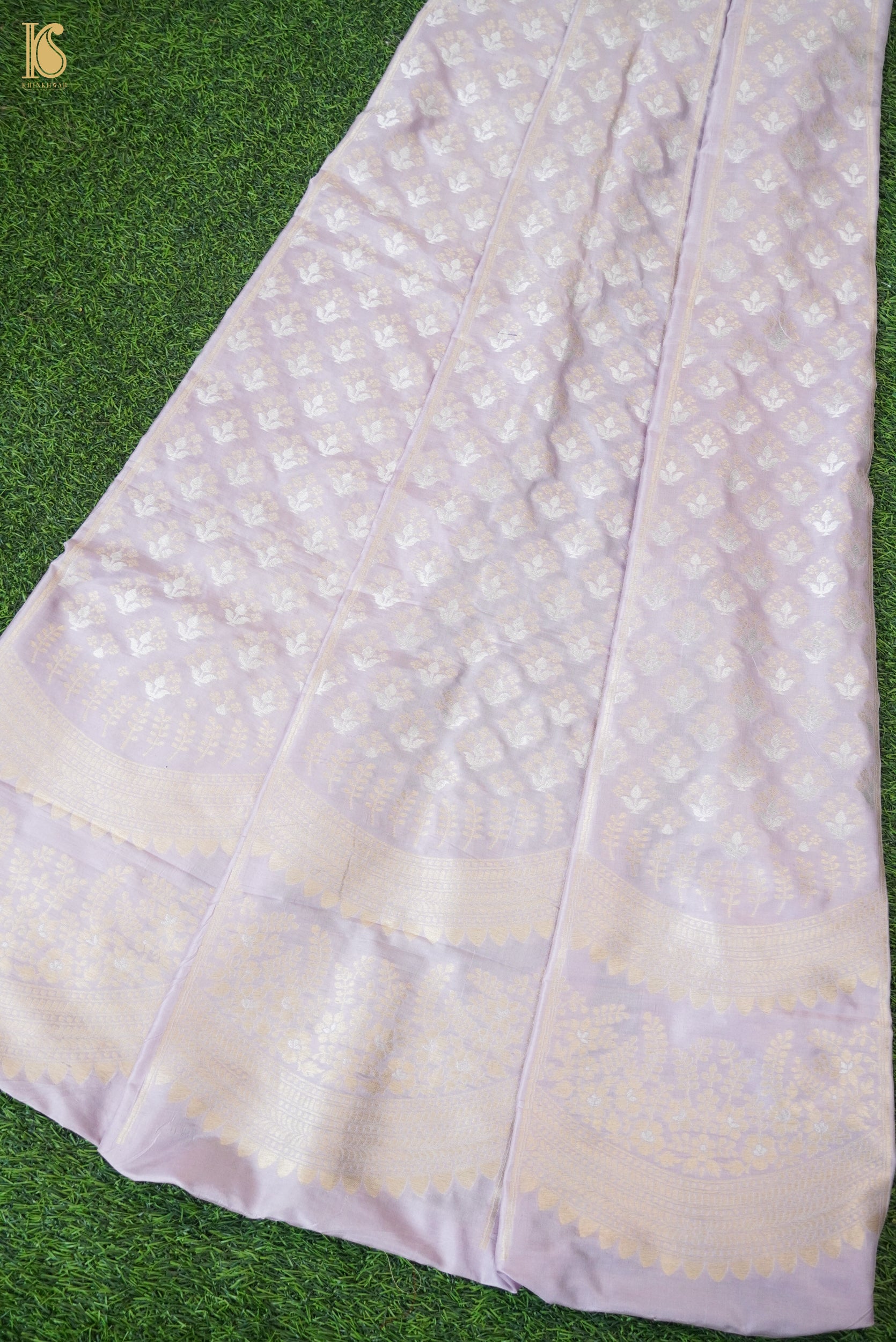 Handloom Banarasi Katan Silk Kalidar Ambrozia Lehenga