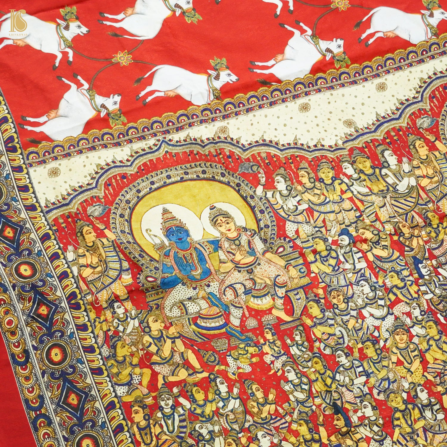Crepe Silk Pichwai Print Saree