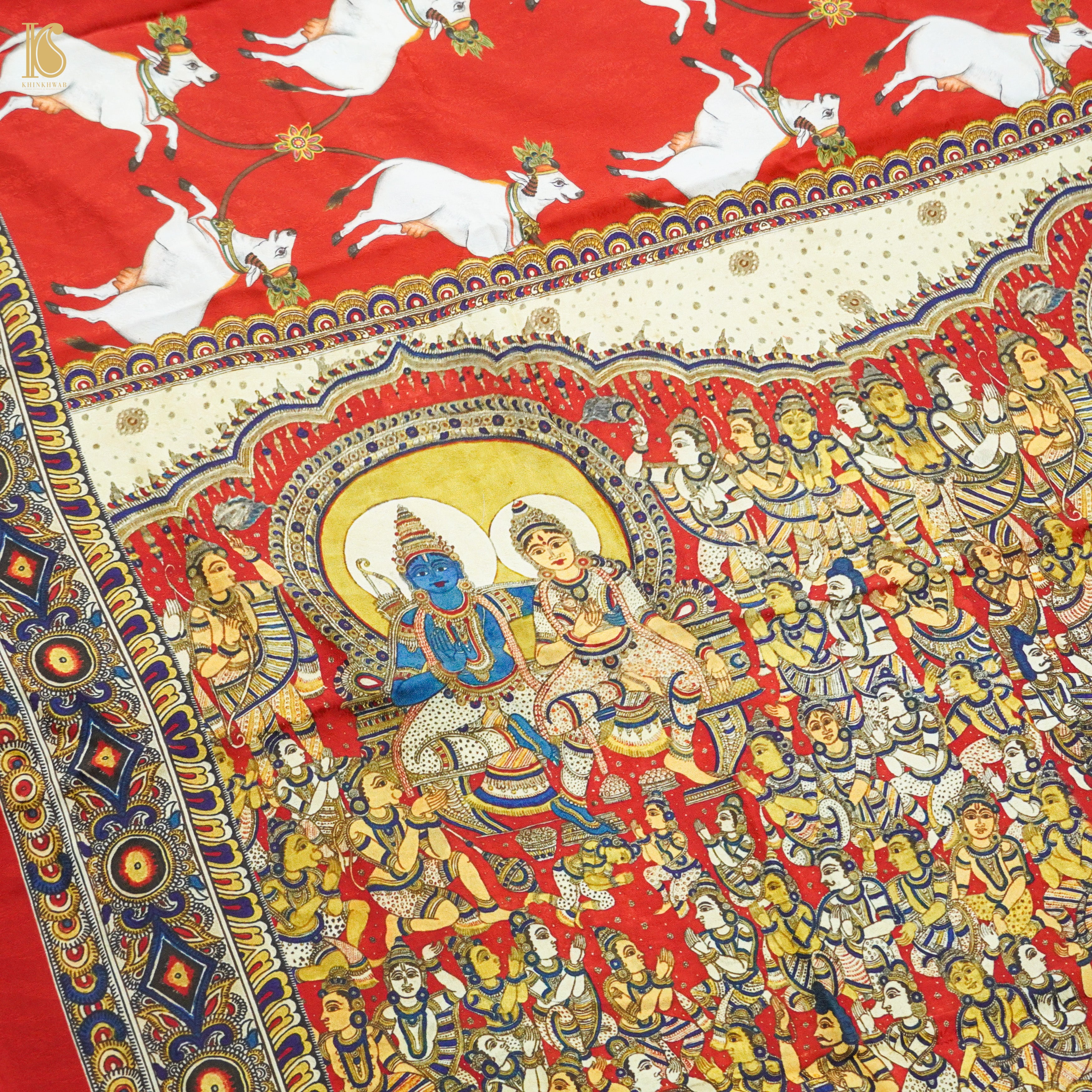 Crepe Silk Pichwai Print Saree
