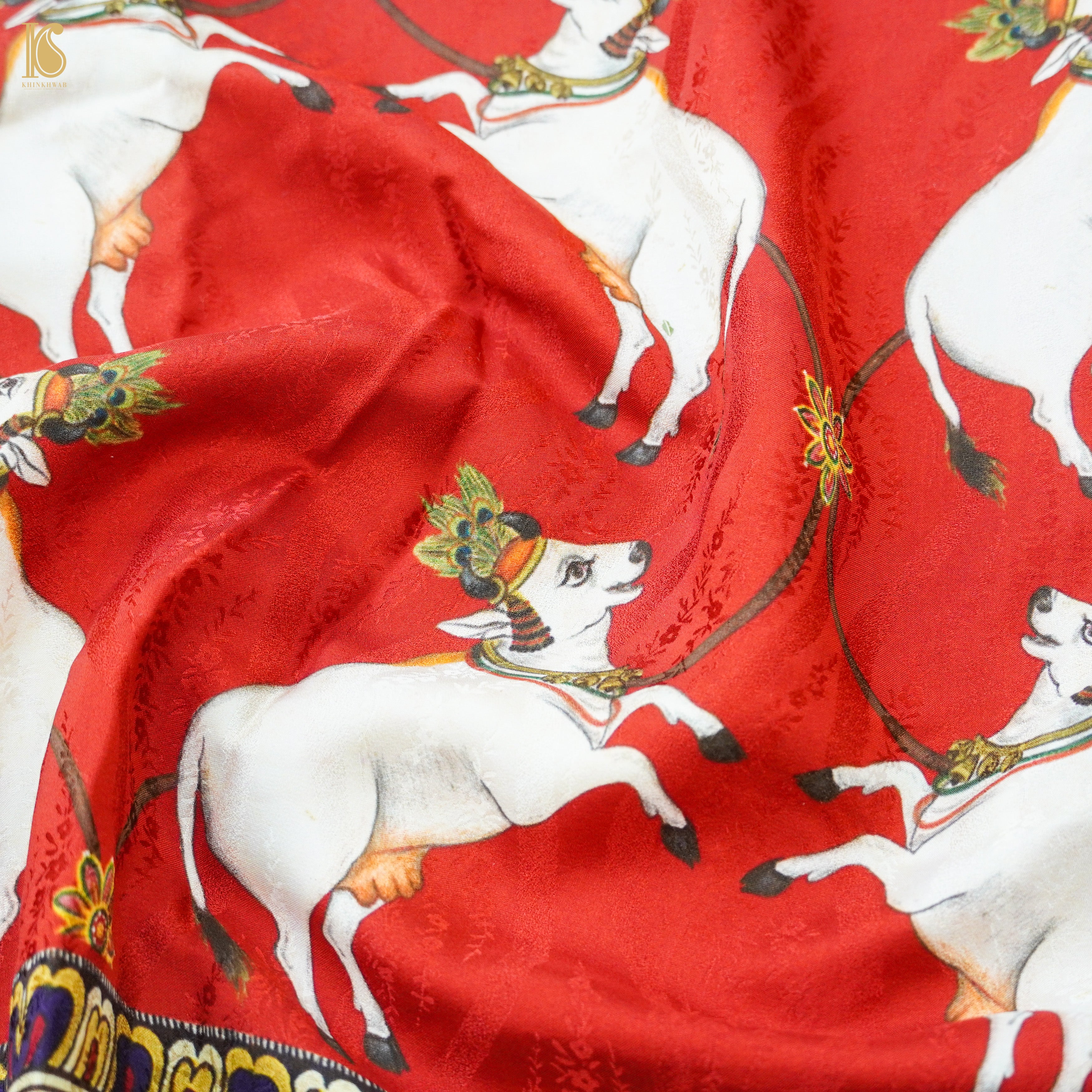 Crepe Silk Pichwai Print Saree