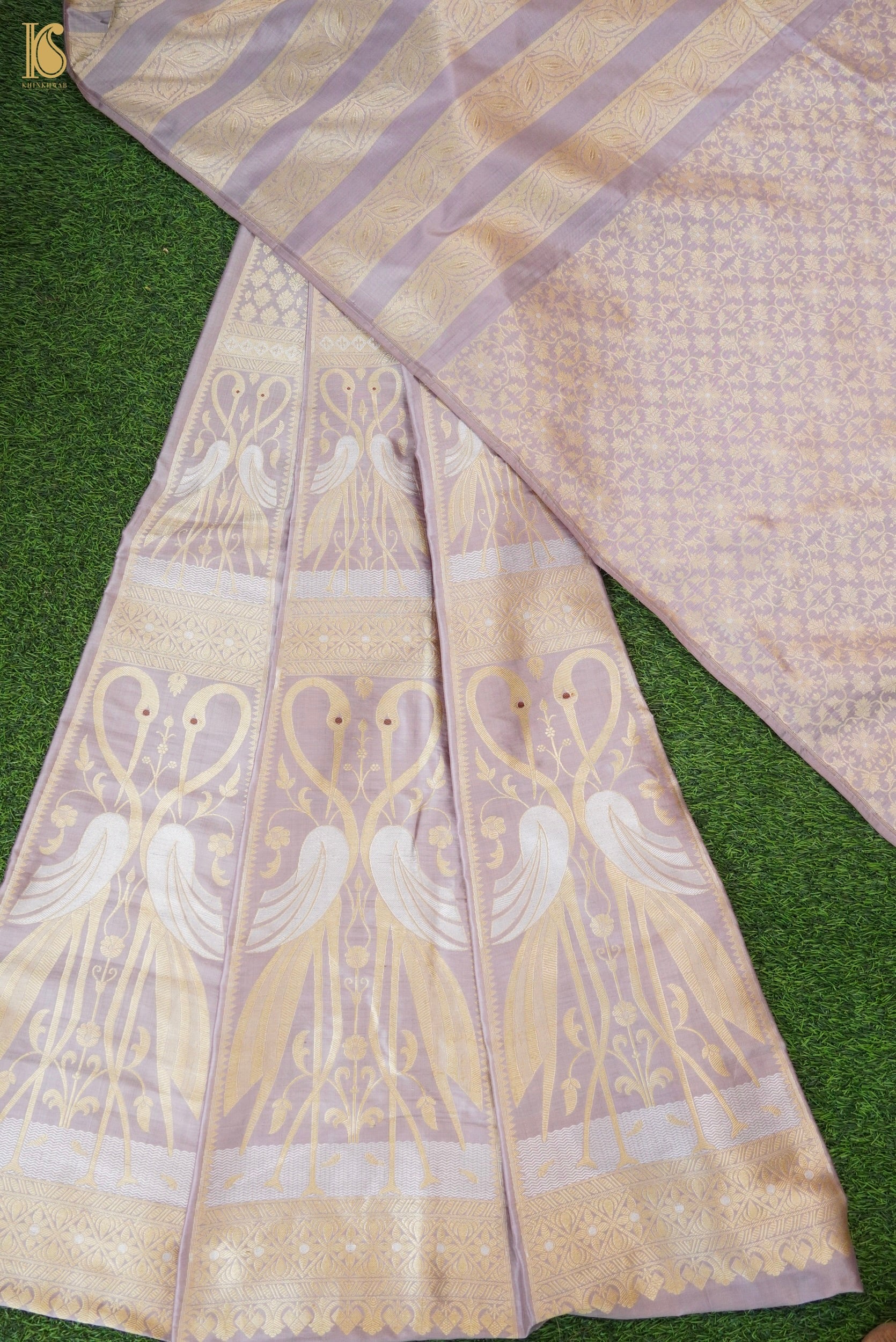 Handloom Banarasi Katan Silk Kalidar Swanwi Lehenga