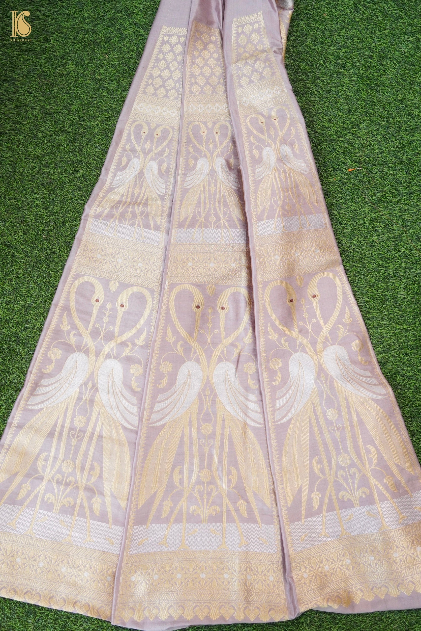 Handloom Banarasi Katan Silk Kalidar Swanwi Lehenga
