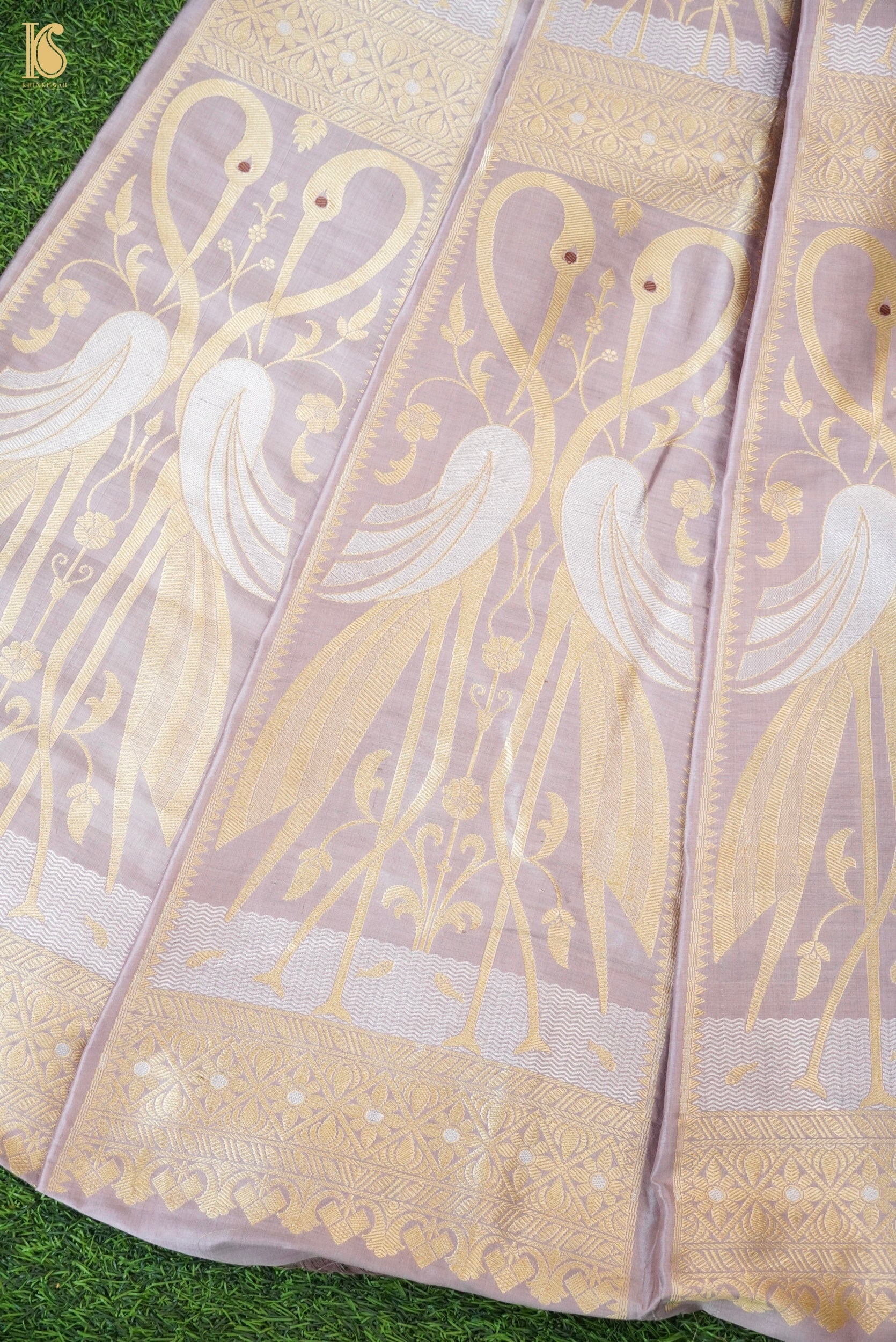 Handloom Banarasi Katan Silk Kalidar Swanwi Lehenga