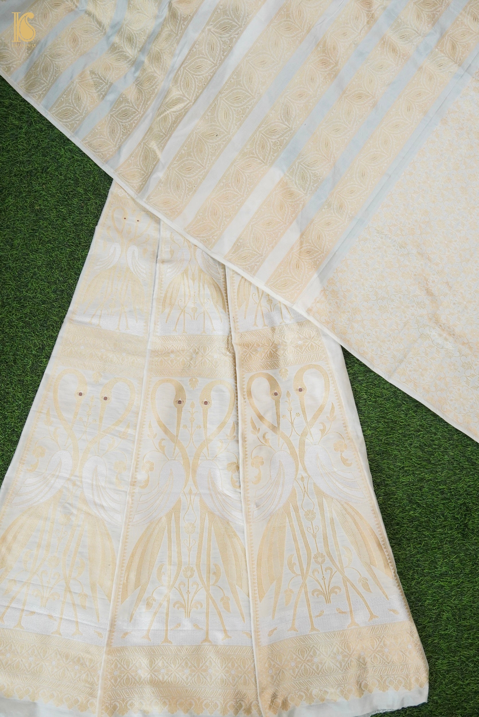 Handloom Banarasi Katan Silk Kalidar Swanwi Lehenga