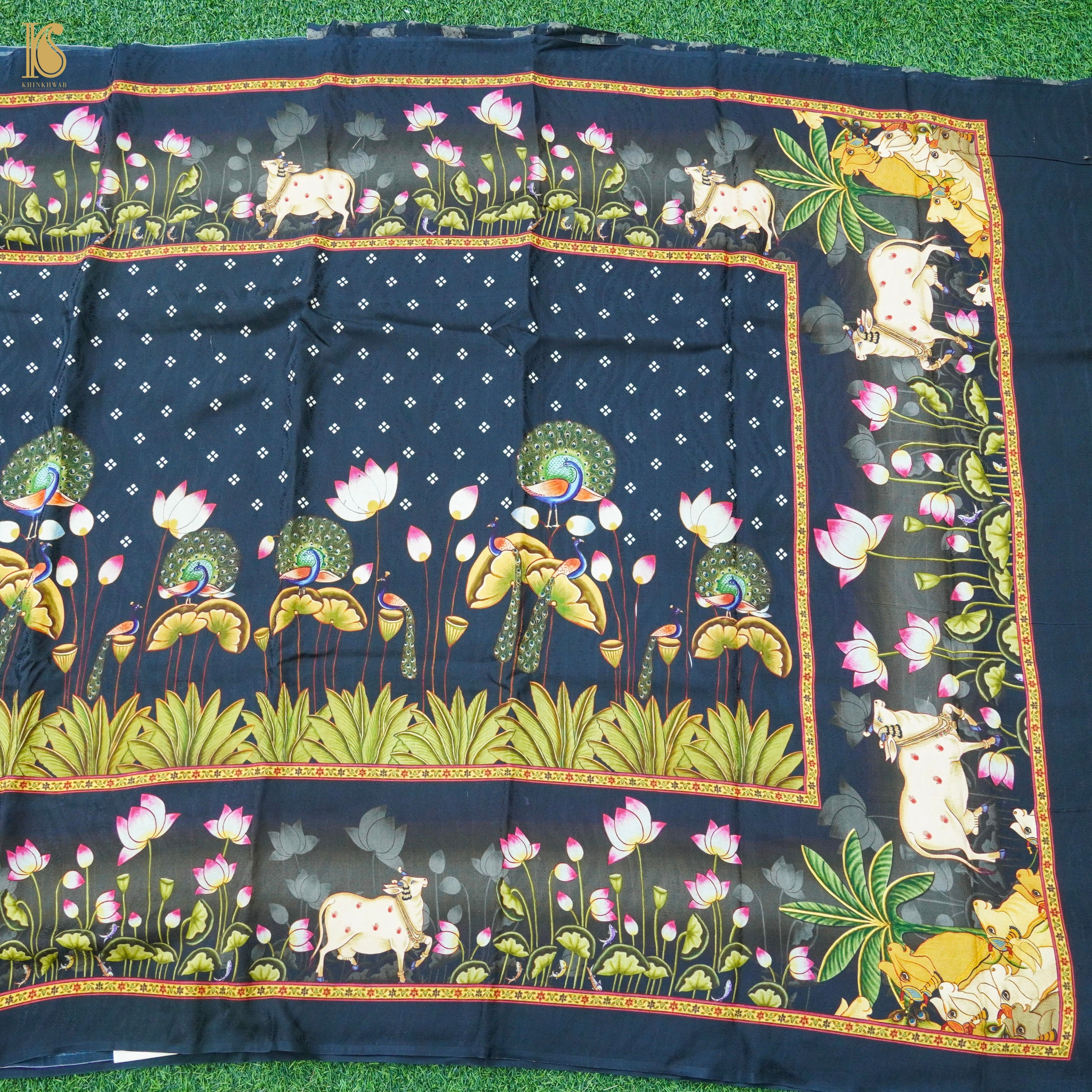 Crepe Silk Pichwai Print Saree