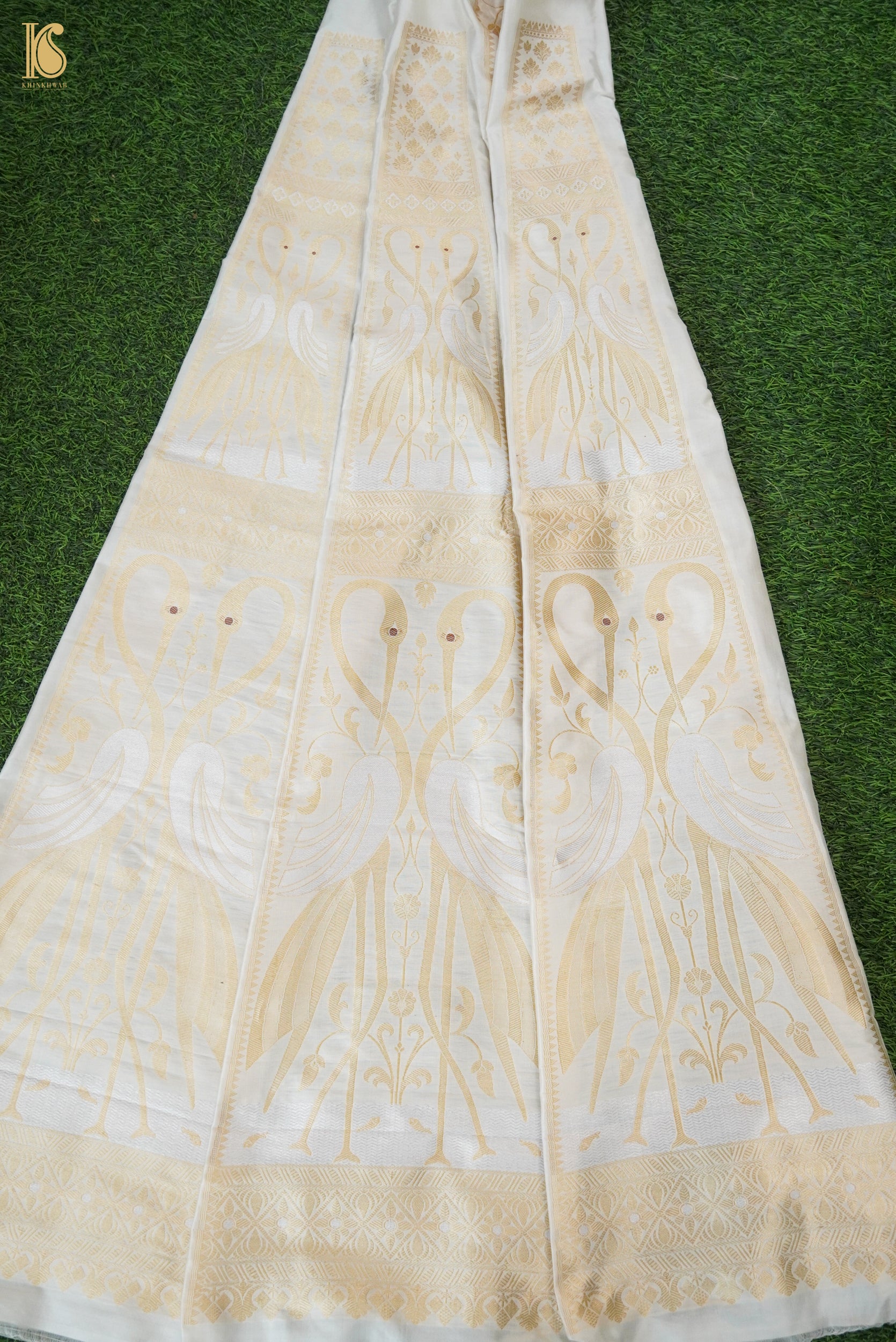 Handloom Banarasi Katan Silk Kalidar Swanwi Lehenga