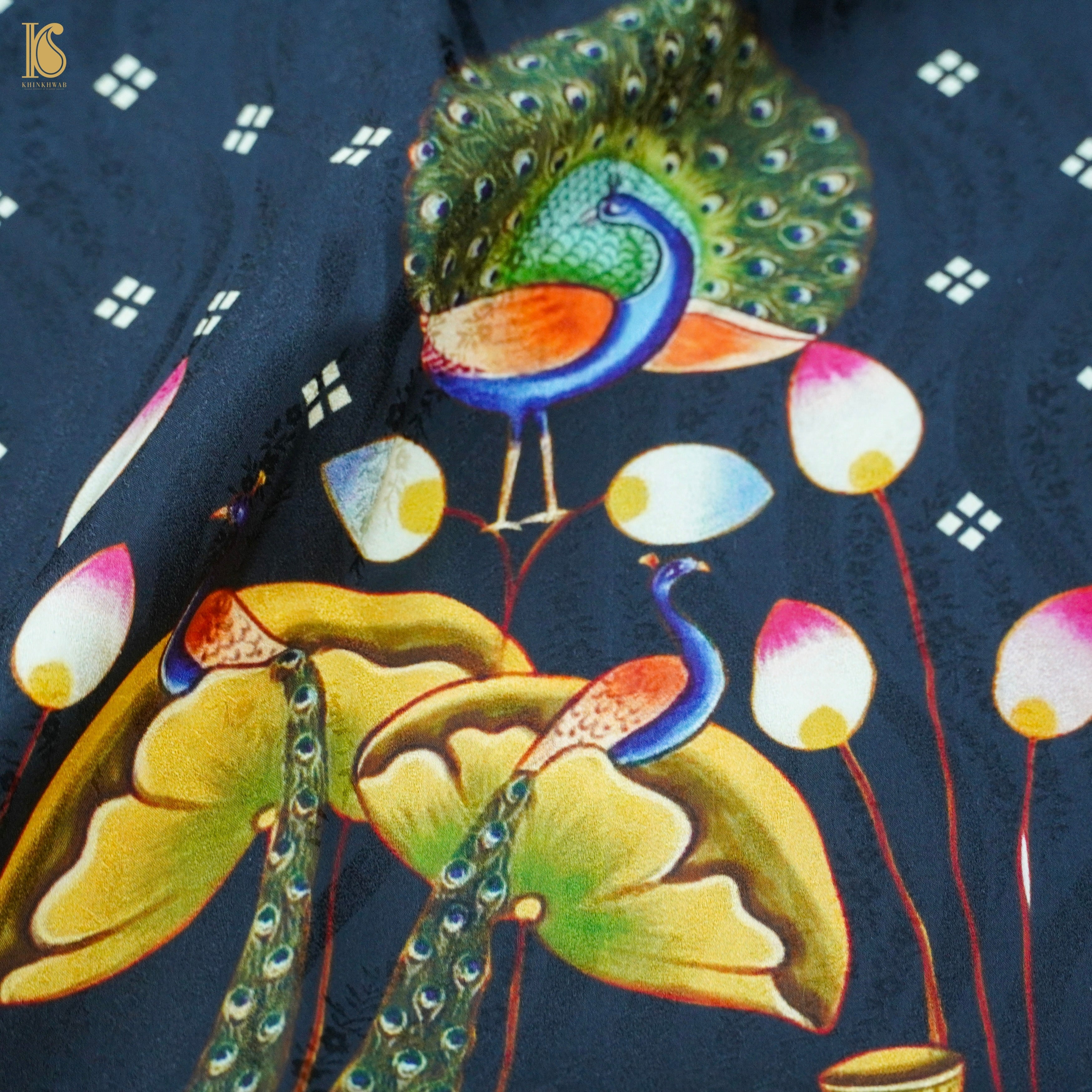 Crepe Silk Pichwai Print Saree
