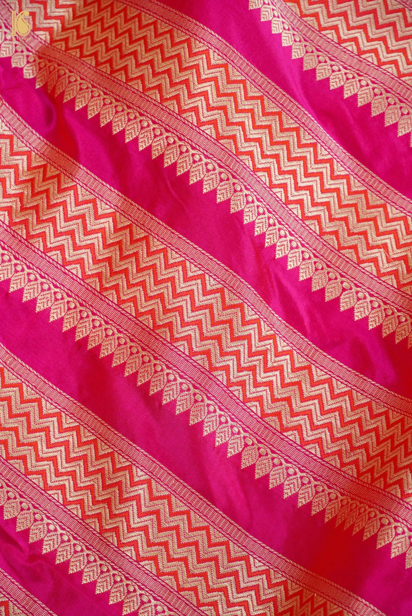 Handloom Banarasi Katan Silk Kalidar Rangtaal Lehenga