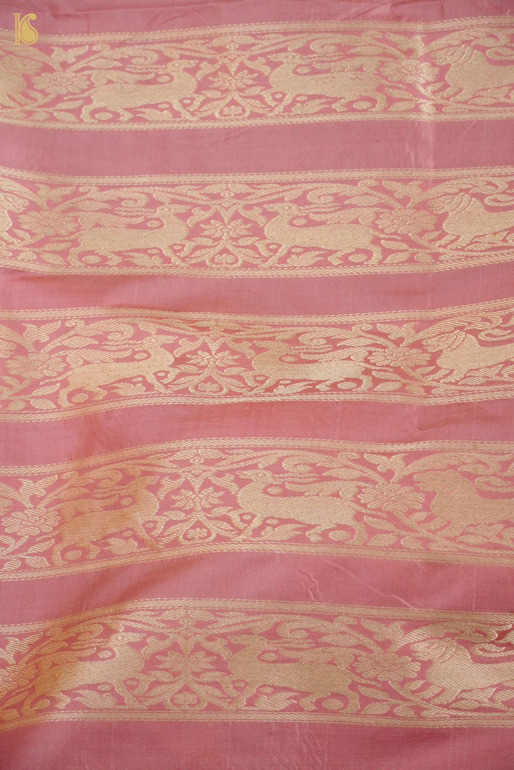 Handloom Banarasi Katan Silk Kalidar Mayura Gajraj Lehenga