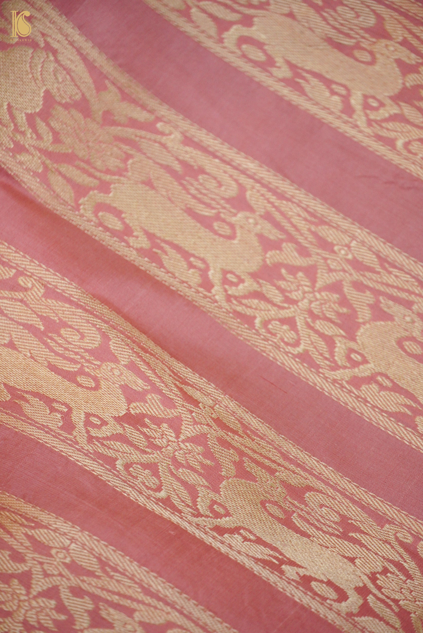 Handloom Banarasi Katan Silk Kalidar Mayura Gajraj Lehenga