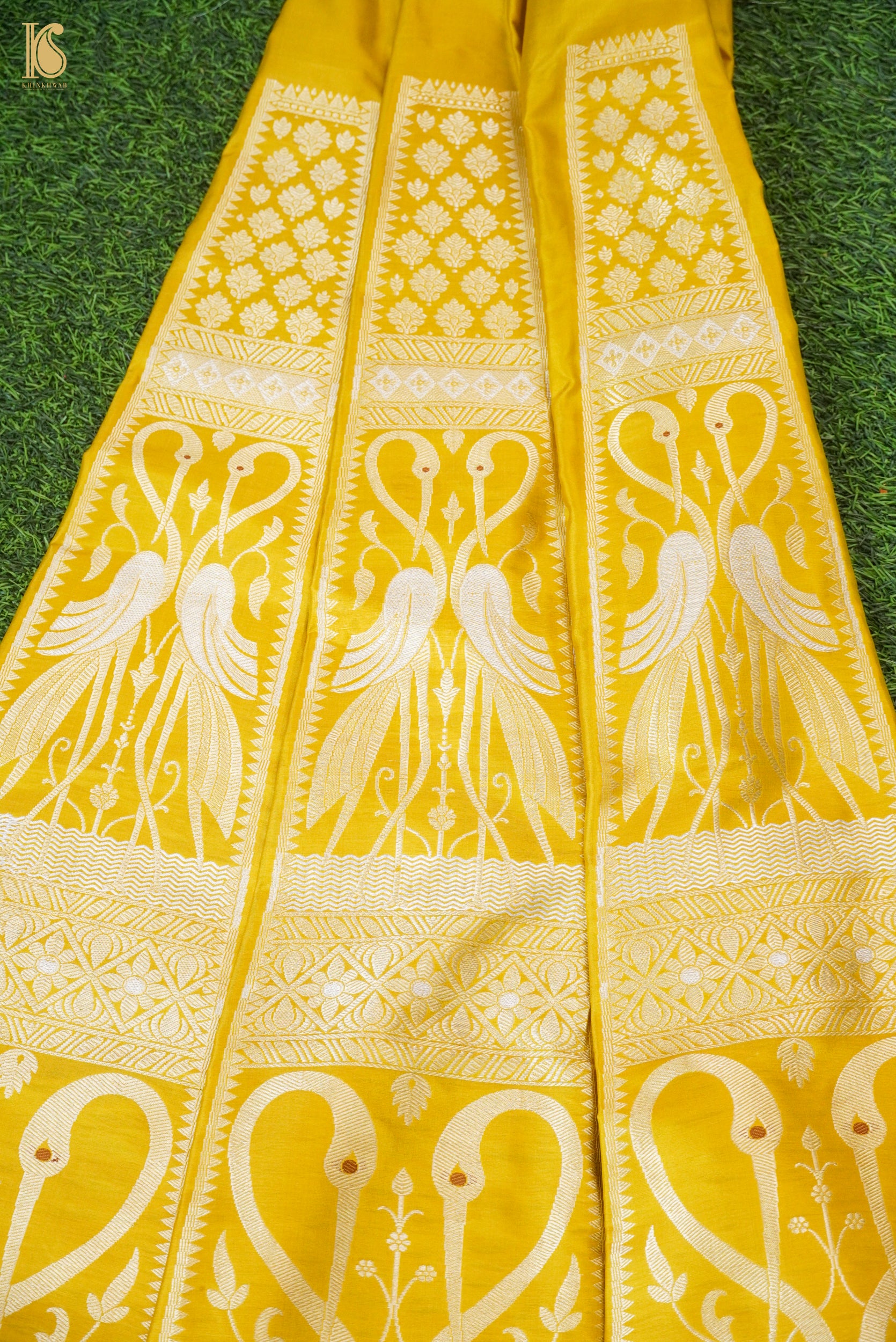 Handloom Banarasi Katan Silk Kalidar Swanwi Lehenga