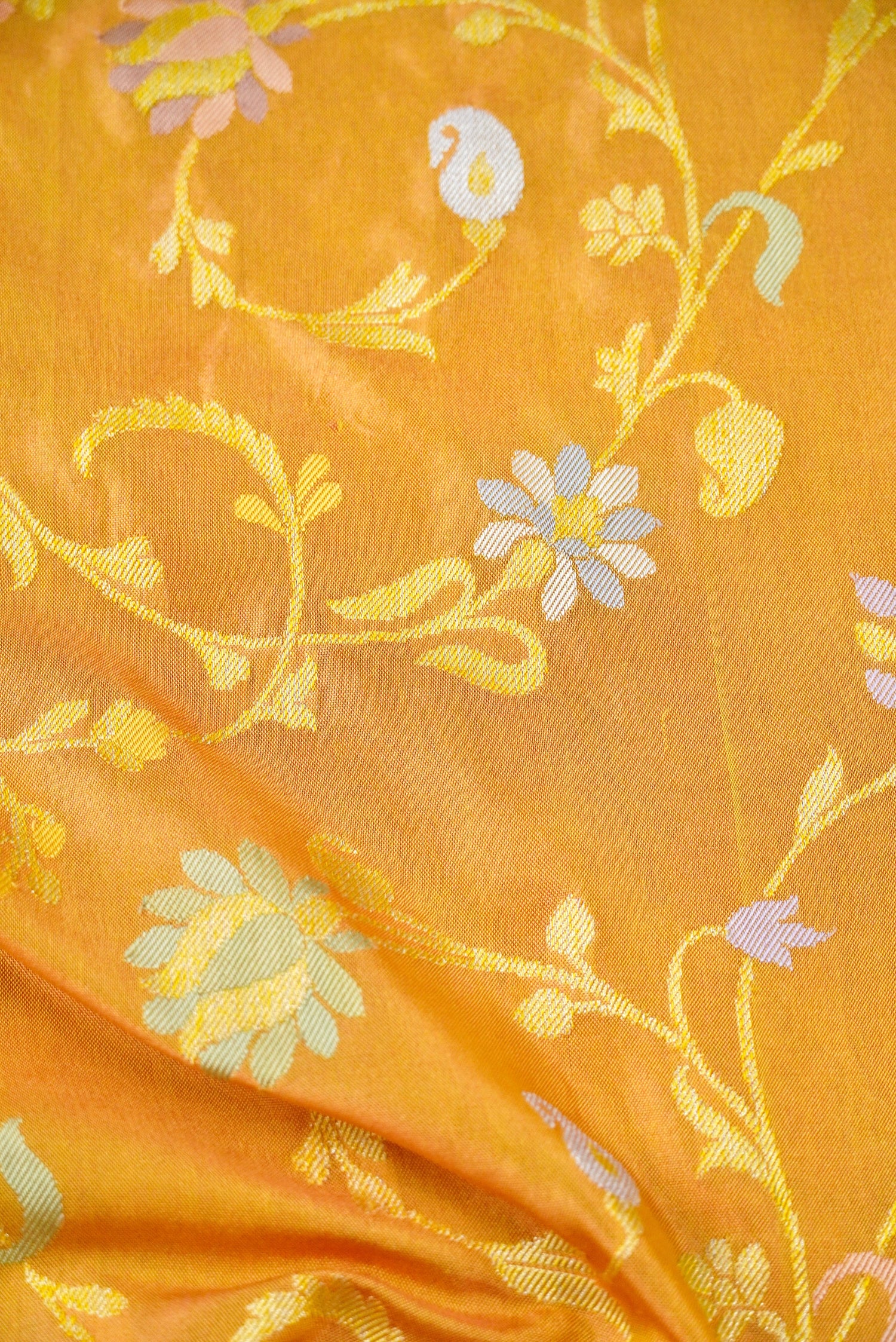 Handloom Banarasi Real Silver Zari Cotton Saree