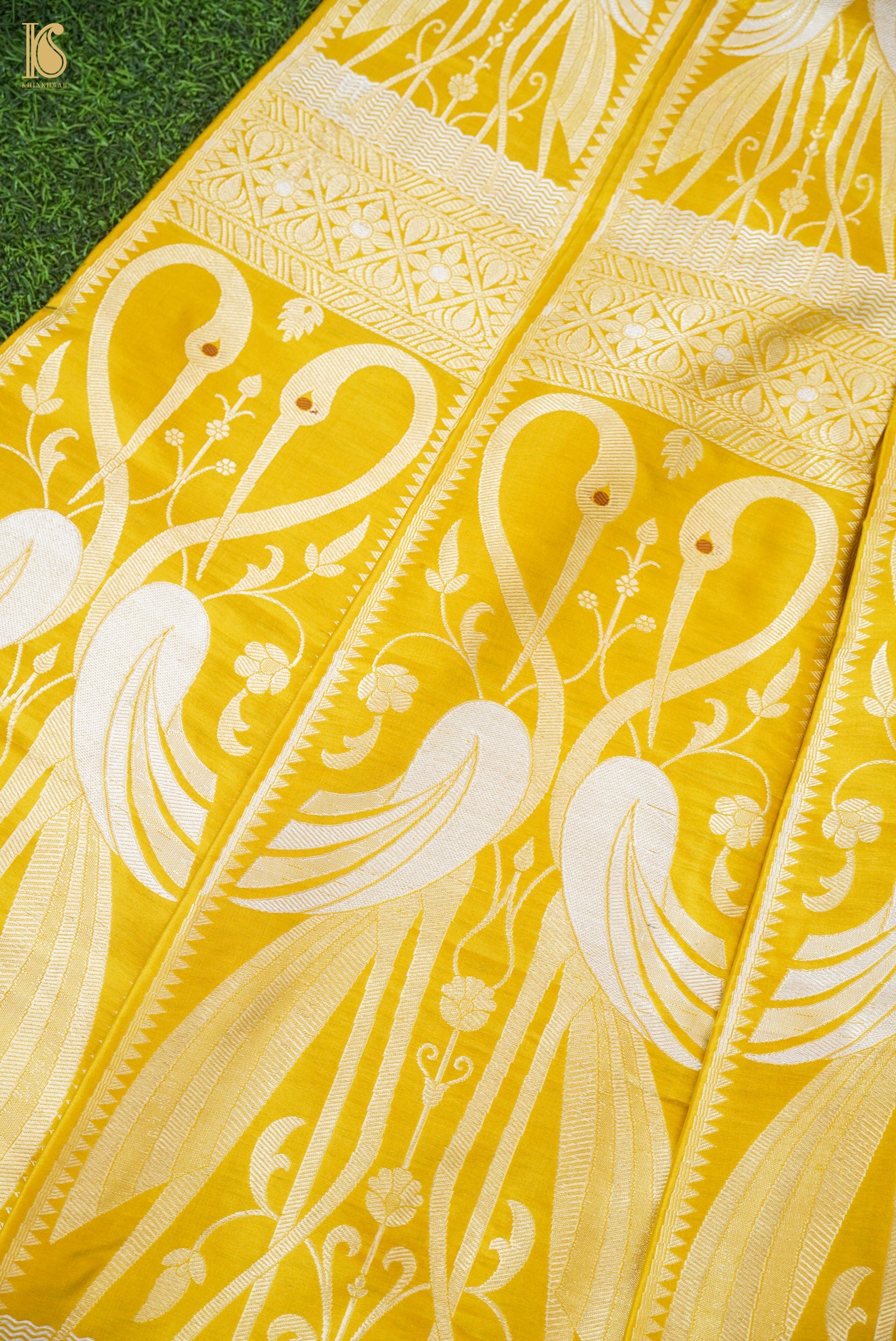 Handloom Banarasi Katan Silk Kalidar Swanwi Lehenga