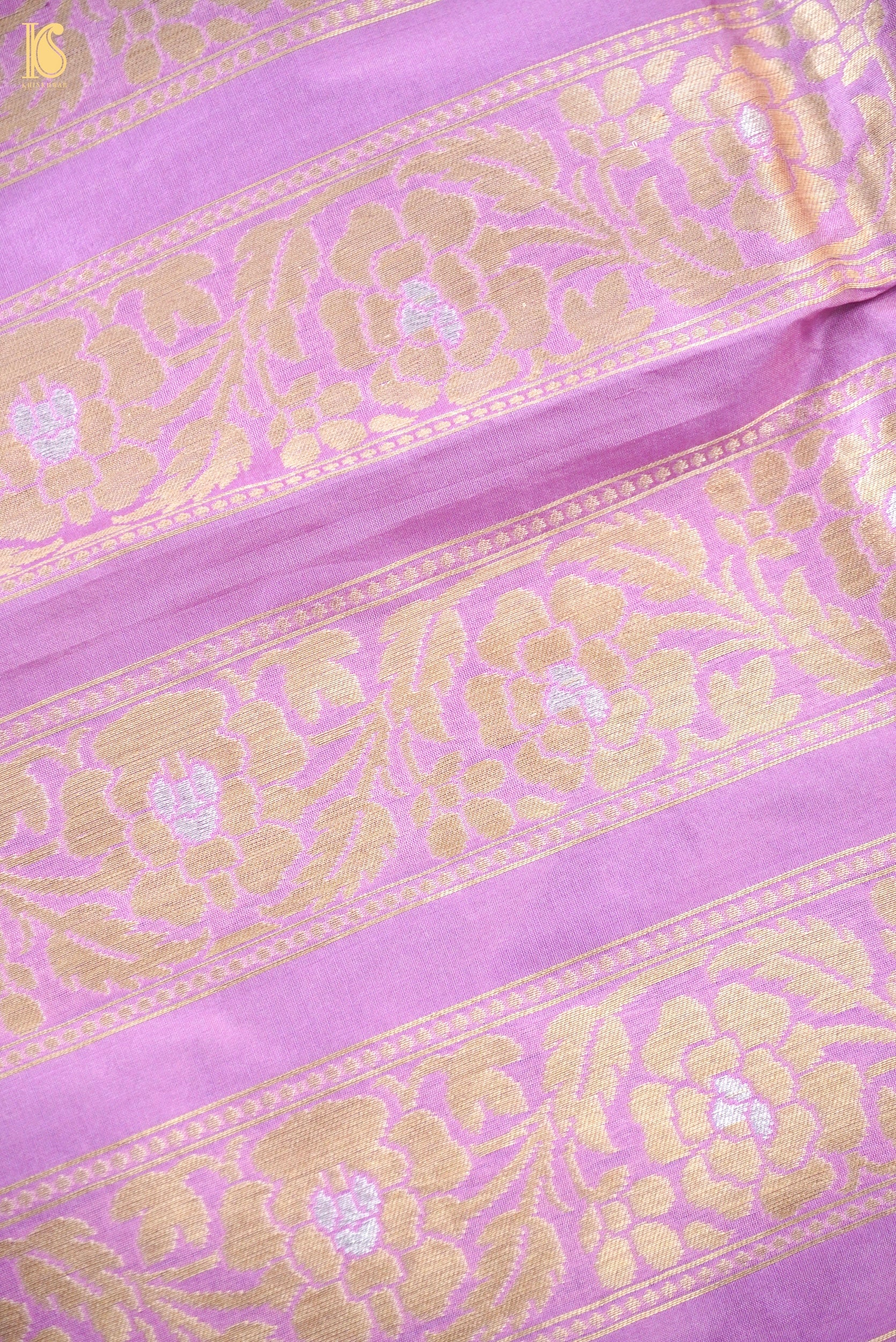 Handloom Banarasi Katan Silk Kalidar Peacock Lehenga