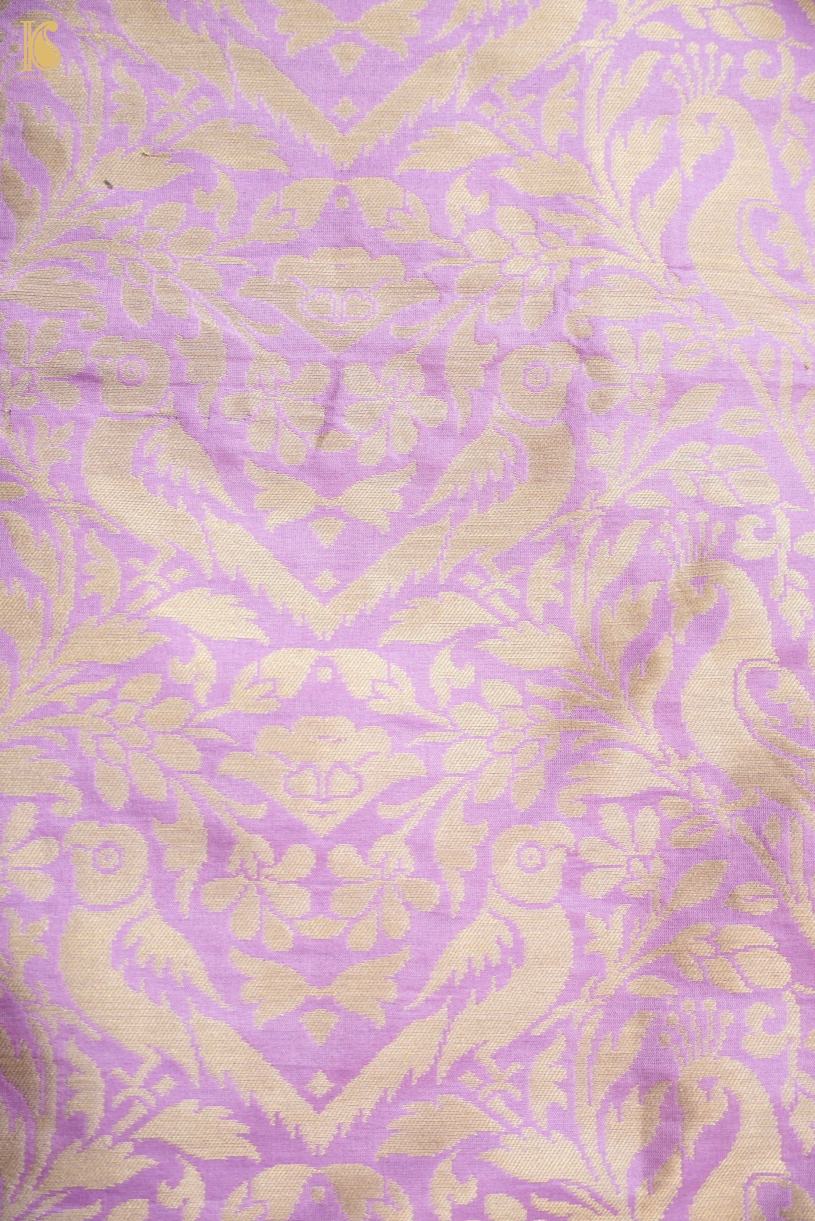 Handloom Banarasi Katan Silk Kalidar Peacock Lehenga