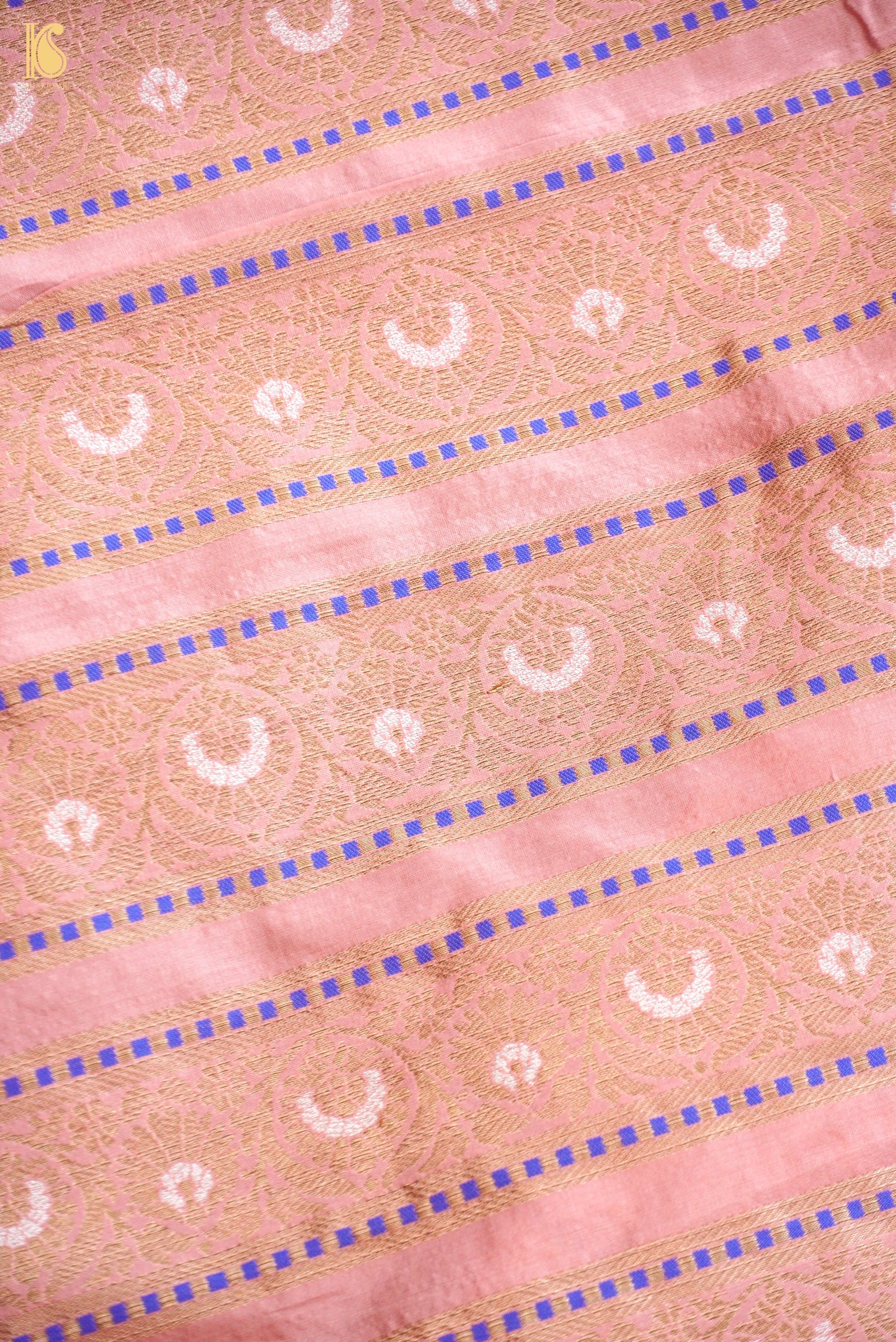 Handloom Banarasi Katan Silk Kalidar Kilikila Lehenga