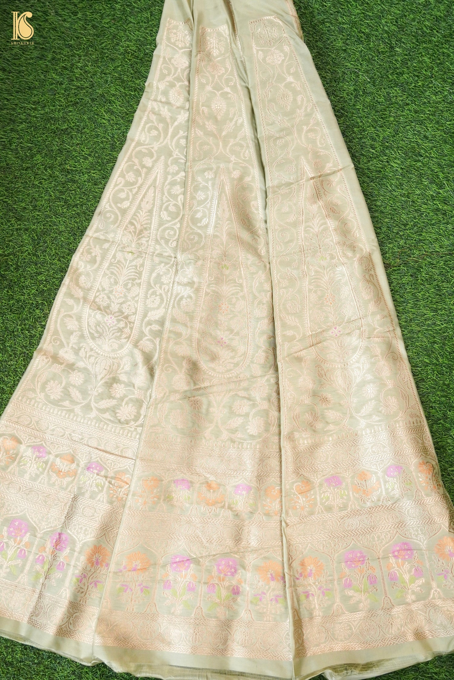 Handloom Banarasi Katan Silk Kalidar Lehenga