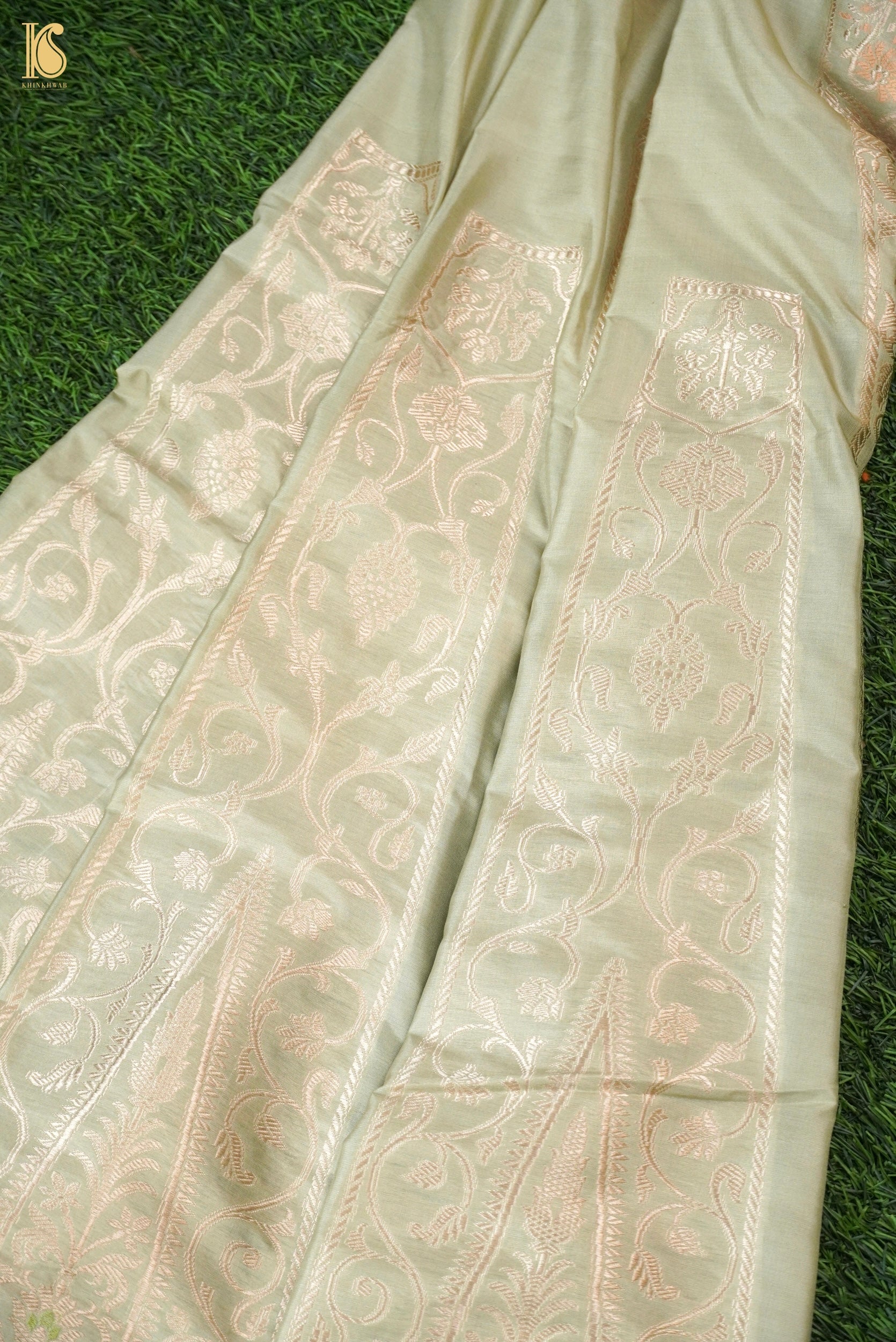 Handloom Banarasi Katan Silk Kalidar Lehenga
