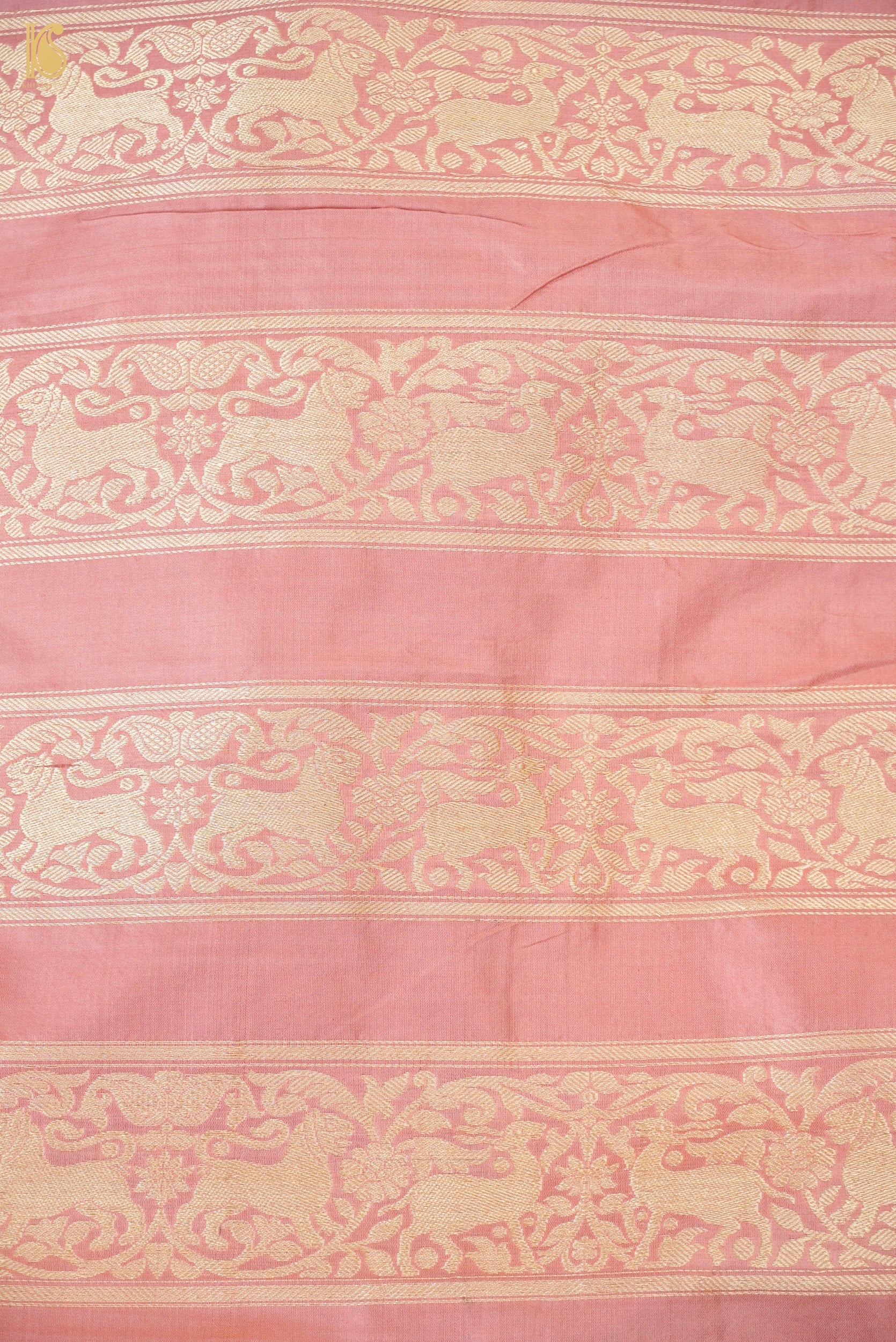 Handloom Banarasi Katan Silk Kalidar Elephant Lehenga