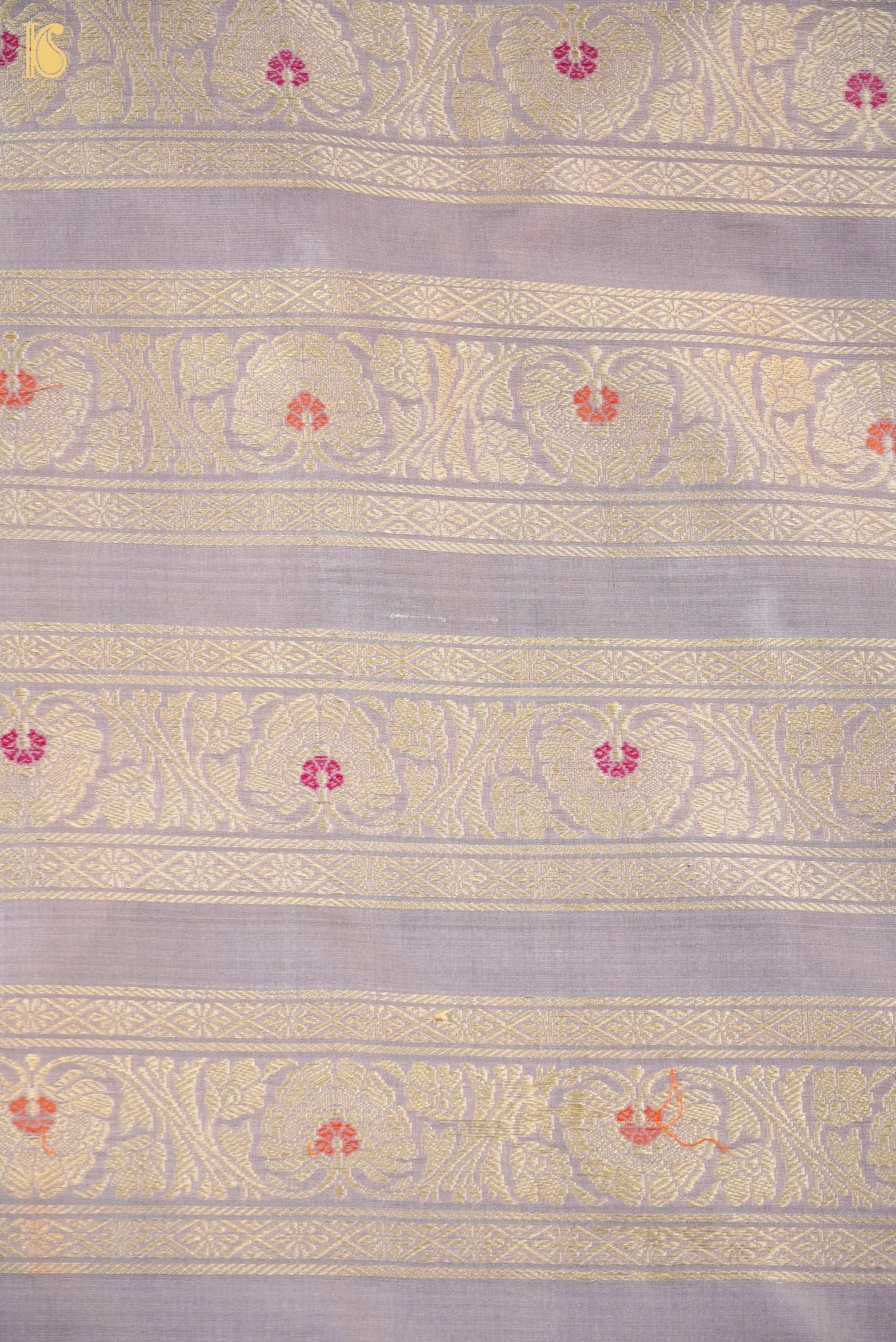 Handloom Banarasi Katan Silk Kalidar Phoolwari Lehenga