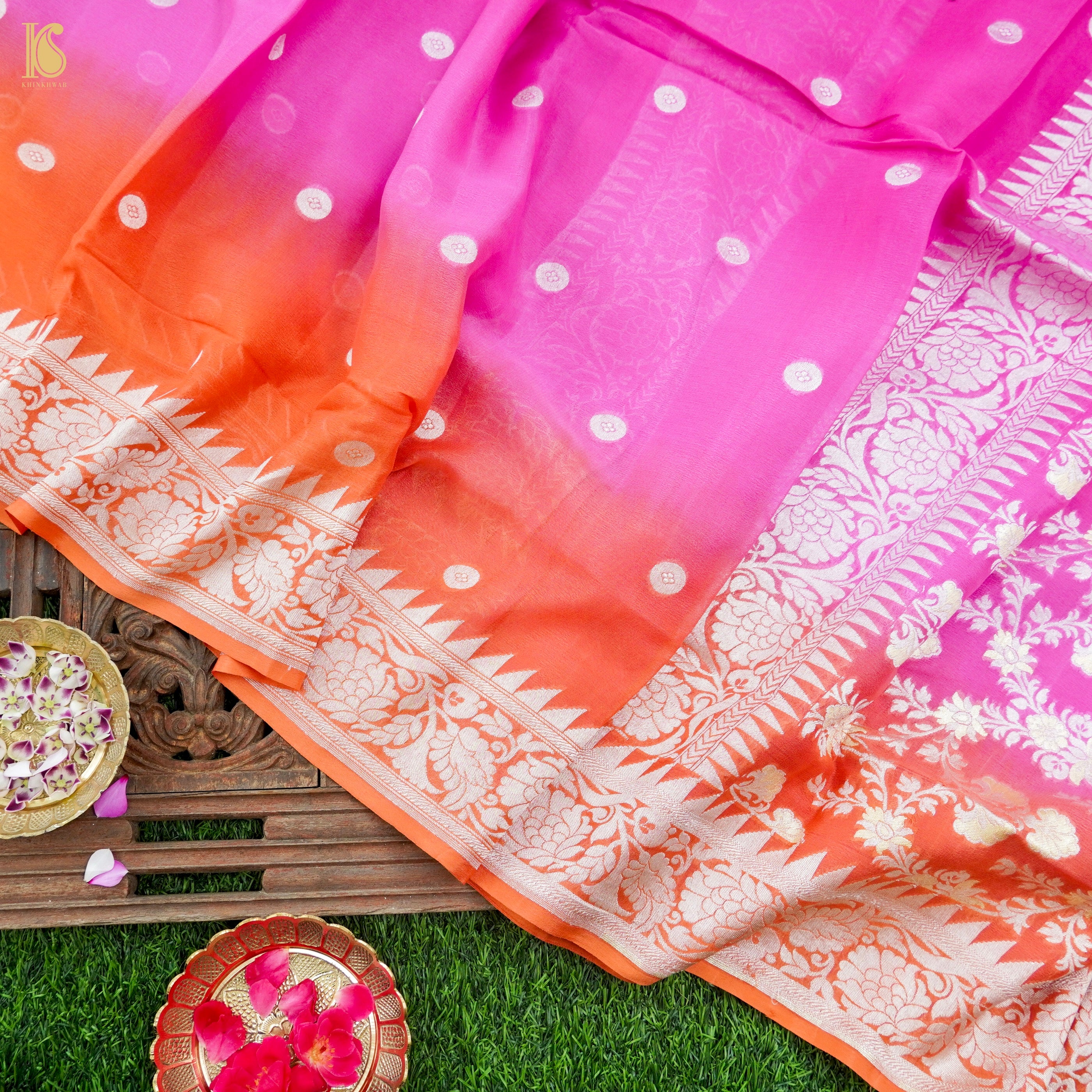 Banarasi Ashrafi Boota Georgette Saree