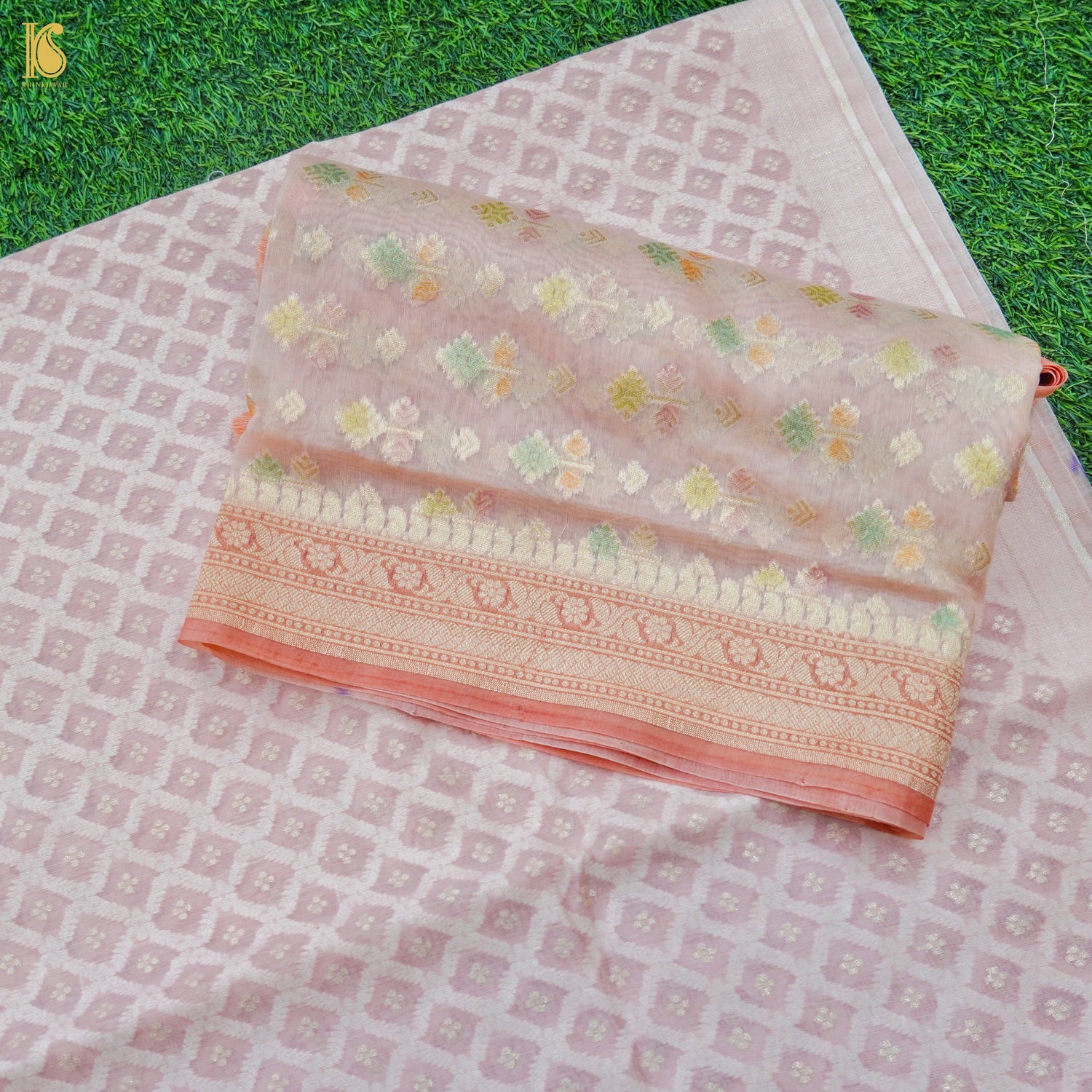 Pure Linen Banarasi Suit Set