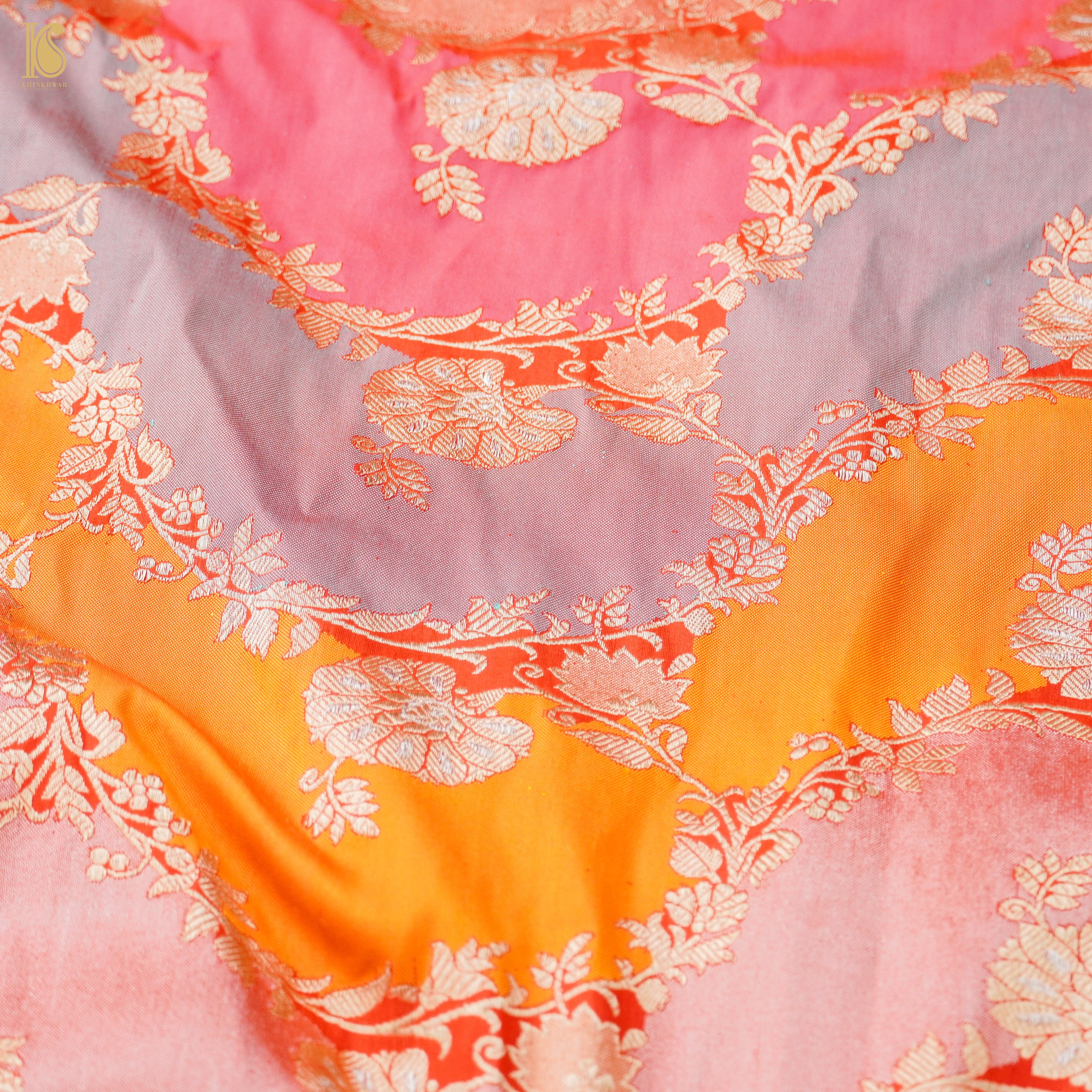 Handloom Banarasi Rangkat Silk Saree