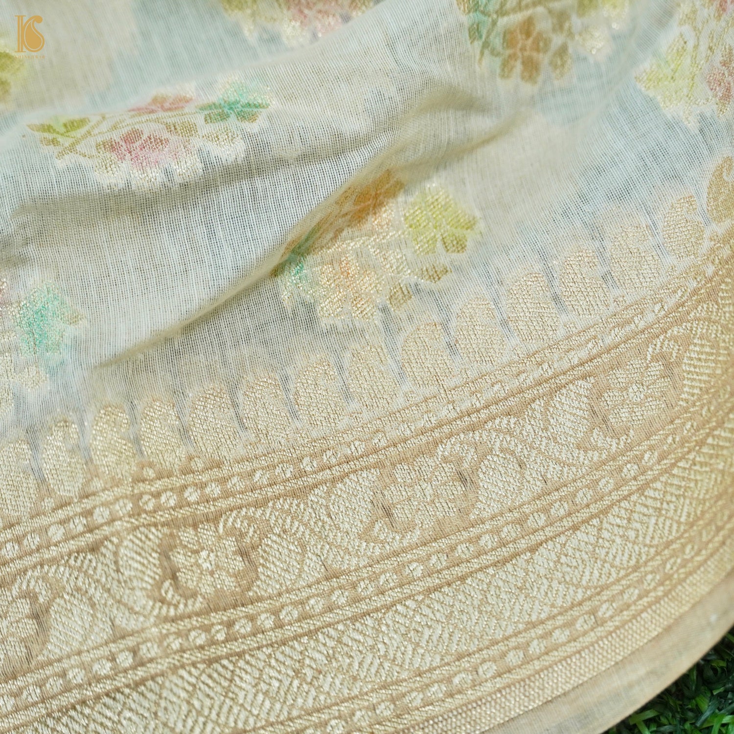 Pure Linen Banarasi Suit Set