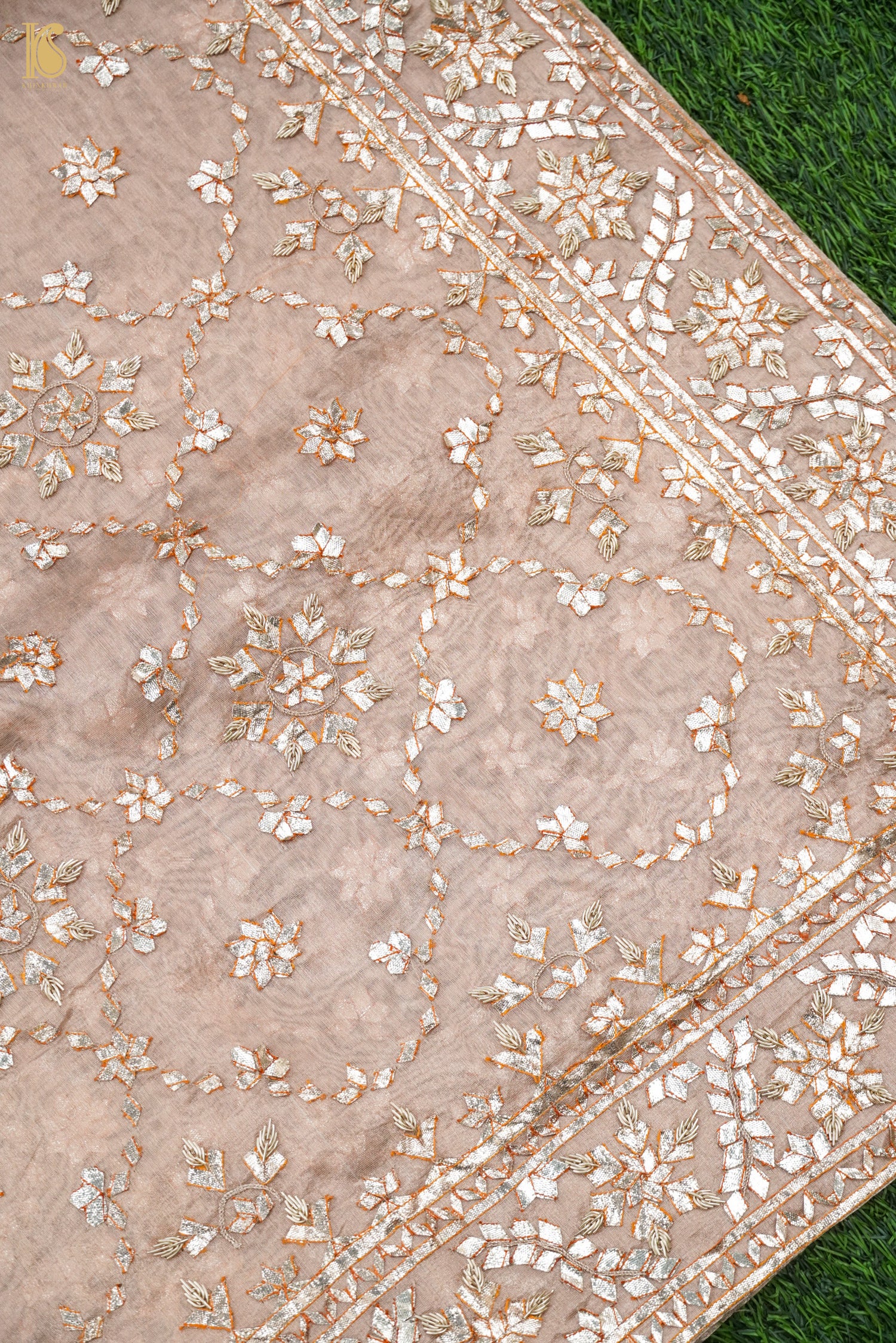 Handwoven Tissue Silk Embroidery Saree