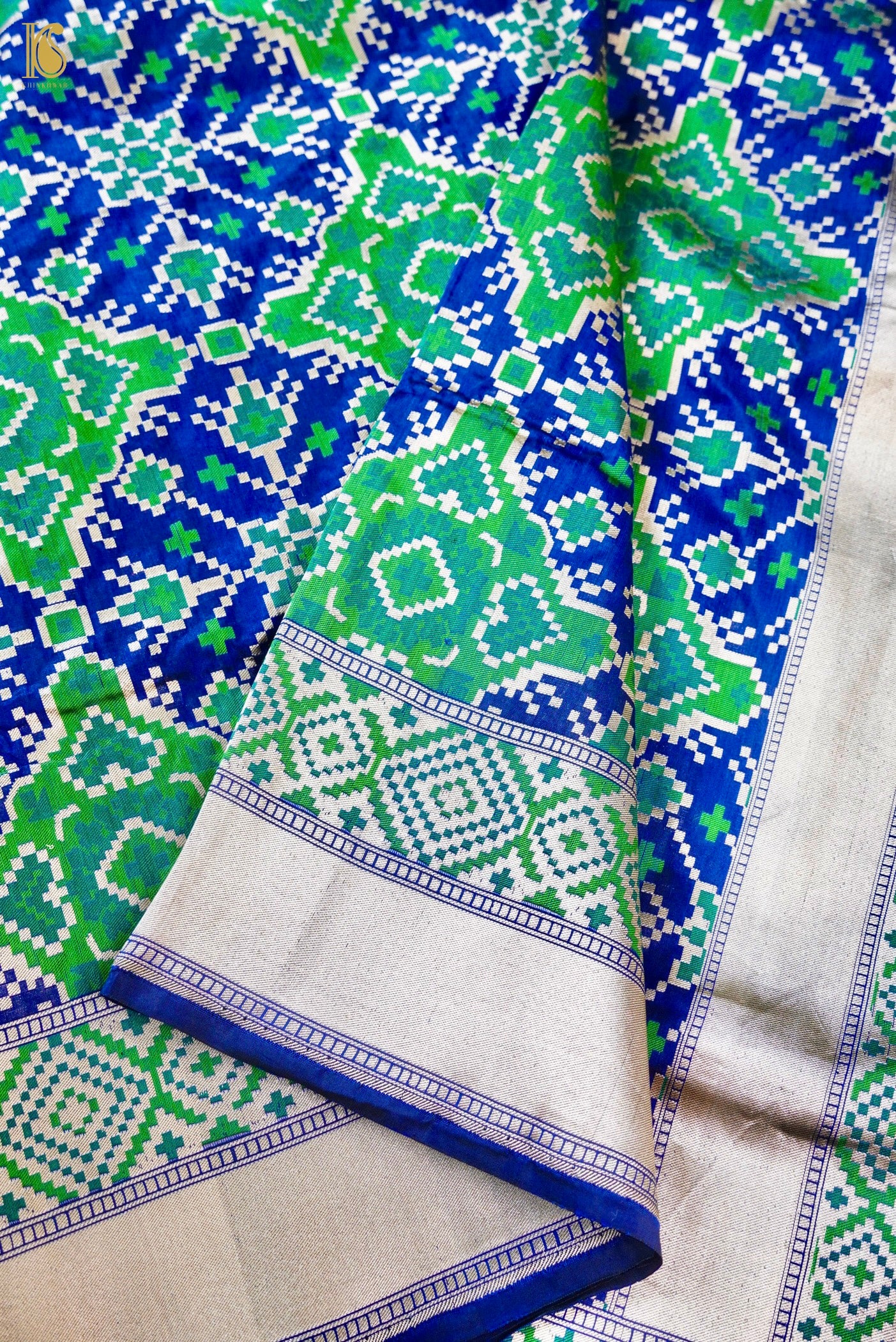 Handwoven Banarasi Katan Silk Patola Saree