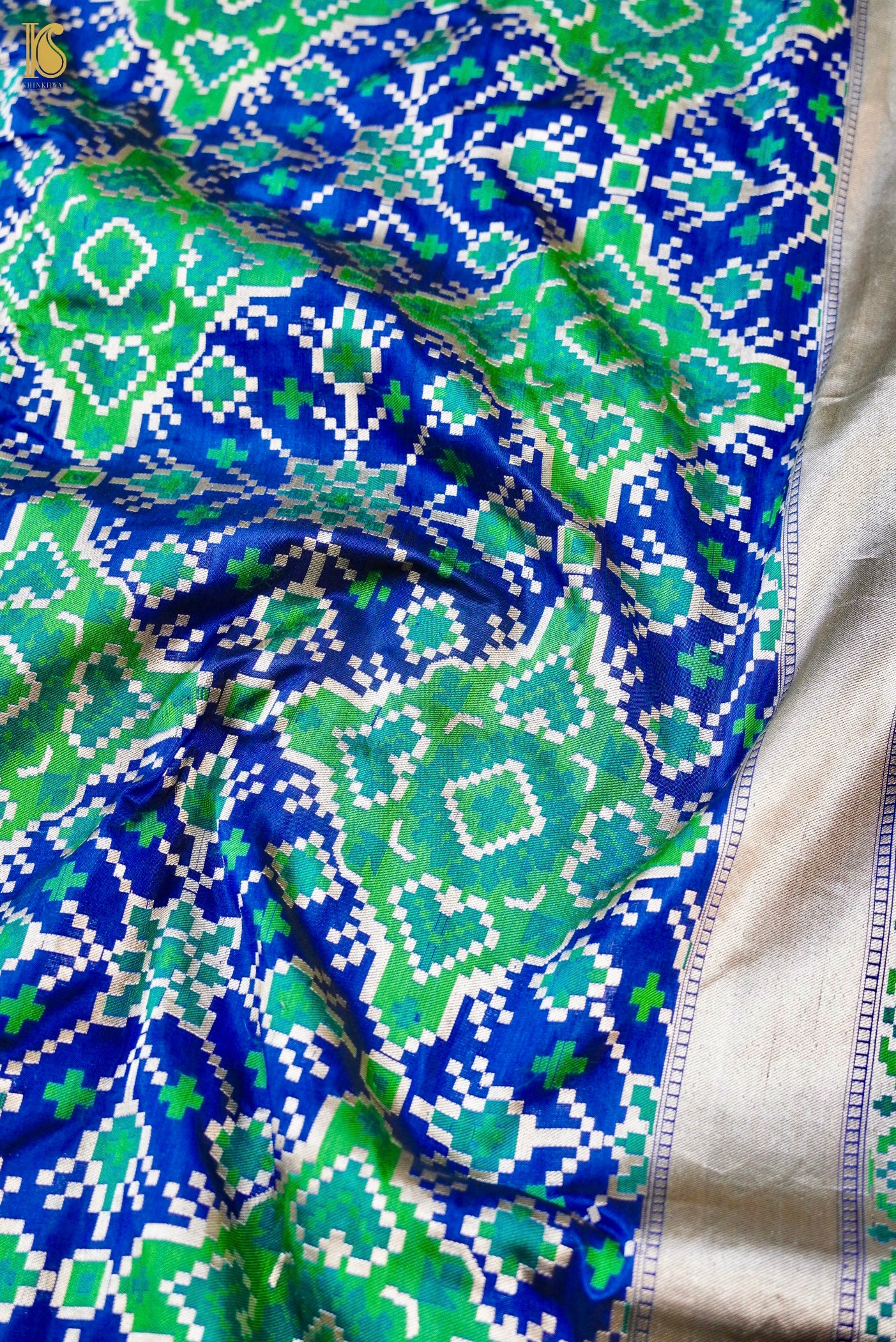 Handwoven Banarasi Katan Silk Patola Saree