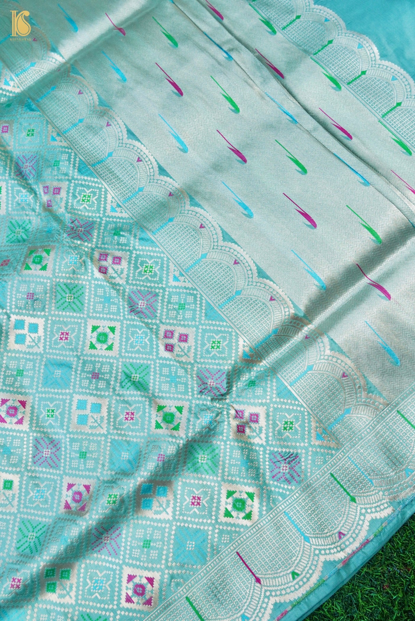 Handwoven Banarasi Katan Silk Patola Saree
